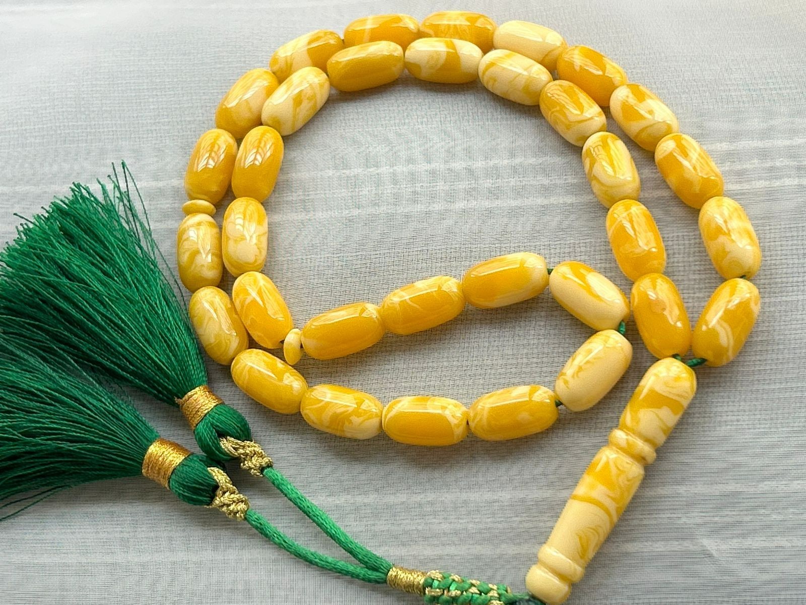Natural Tripoli Amber Flour Islam Rosary 33 سبحة تراب كهرب بولوني خراطة طرابلس
