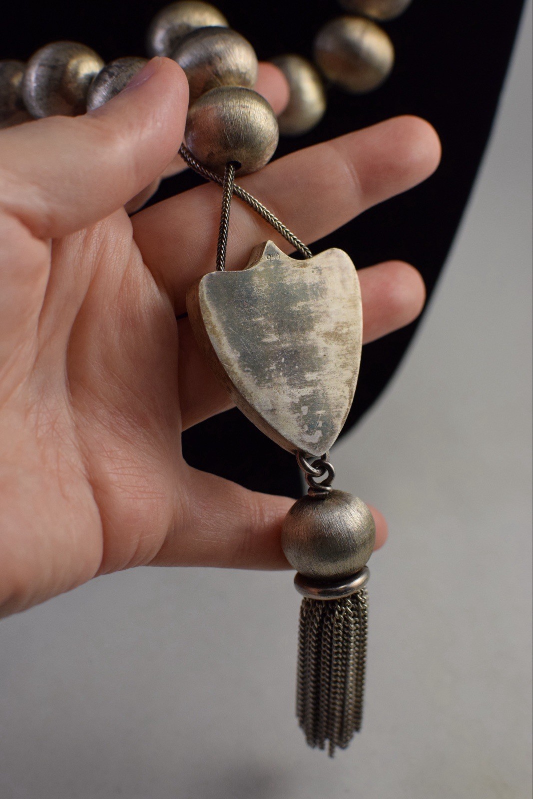 VTG 950 Fine Silver Handmade Sterling Silver Greek Komboloi Worry Beads 121 g