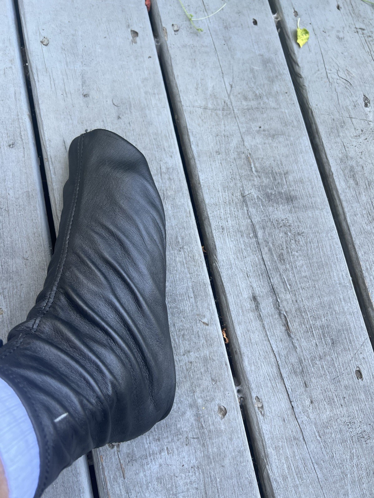 Muslim Leather Socks/KHUFFAIN/KHUFF/SUNNAH #LS10B 100% Genuine Leather
