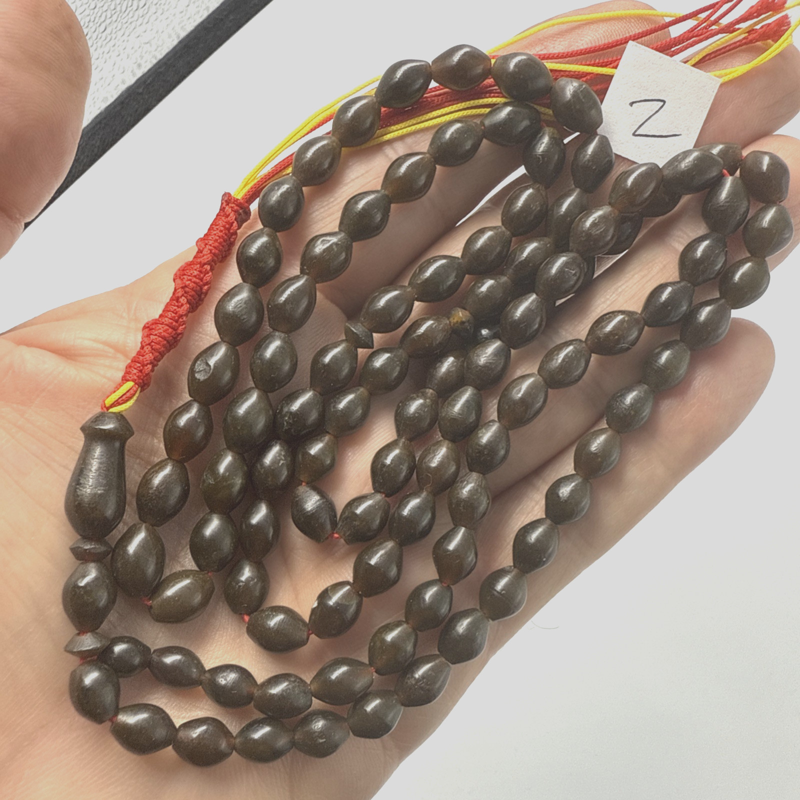 JASPER COLOR 99 BEADS لون اليشب GENUINE SHAH MAGHSOUD 46 cm شاه مقصود تسبيح