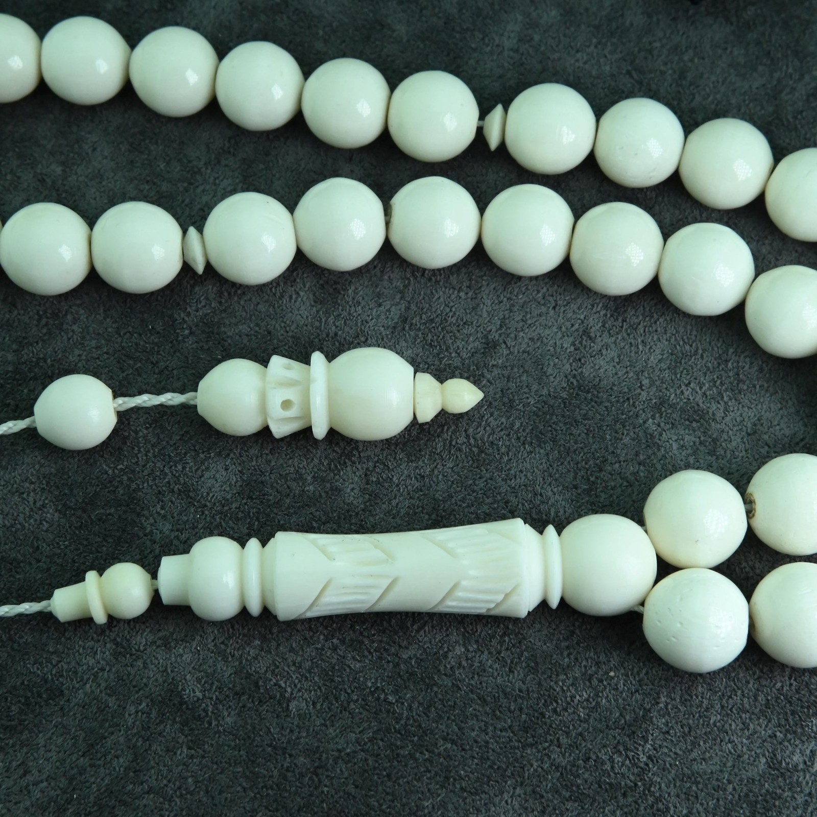 Carved imam camel b. 33 beads Tasbih Islamic Prayer Beads Misbaha worry 302156