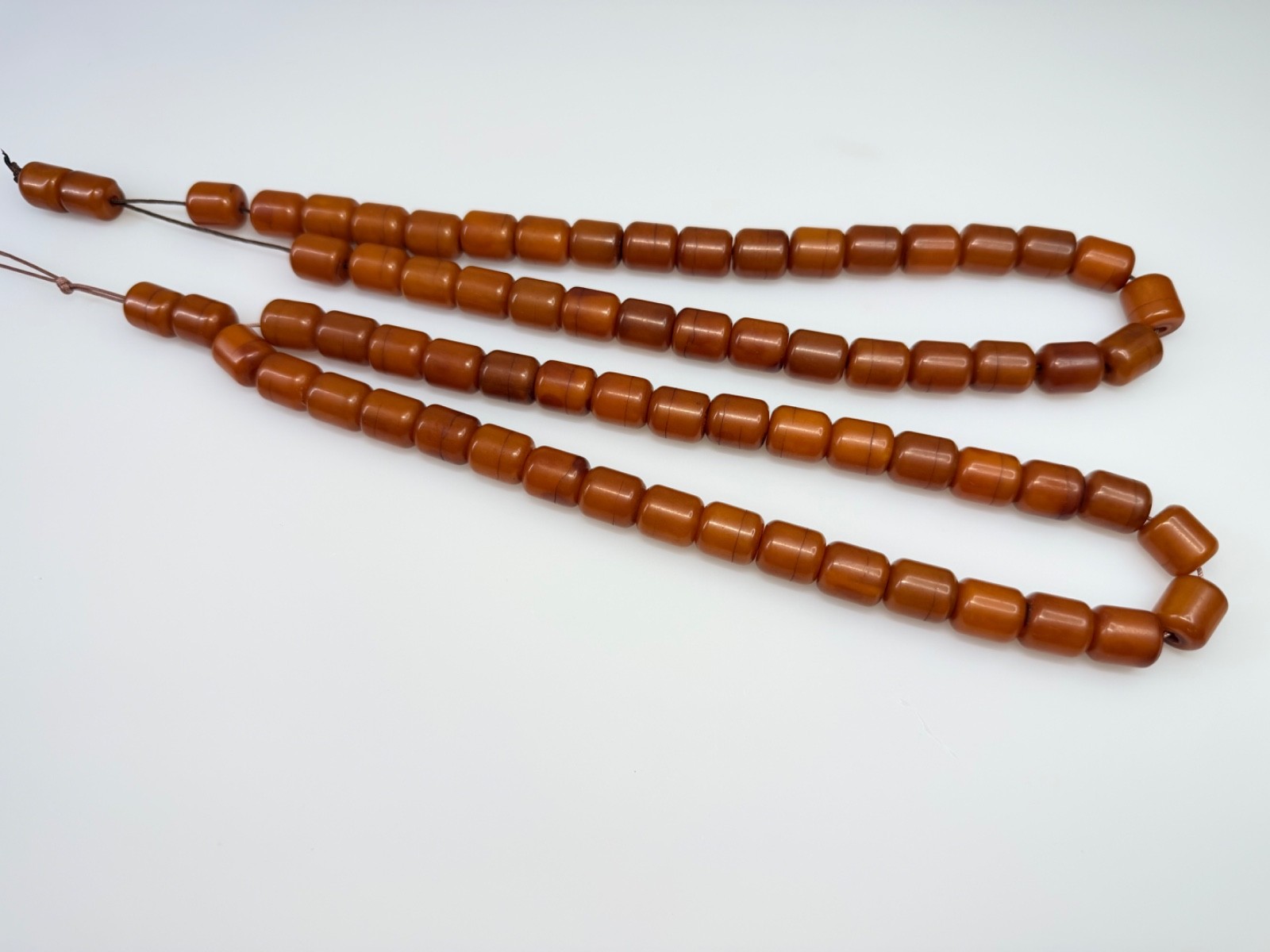 127.5 Grams Antique Bakelite Rosaries Beads Marbled.