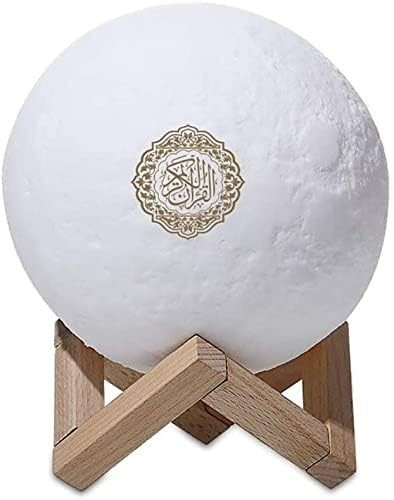 3D Moon Quran Recitations Light Portable Quran Speaker FM Broadcast APP Control