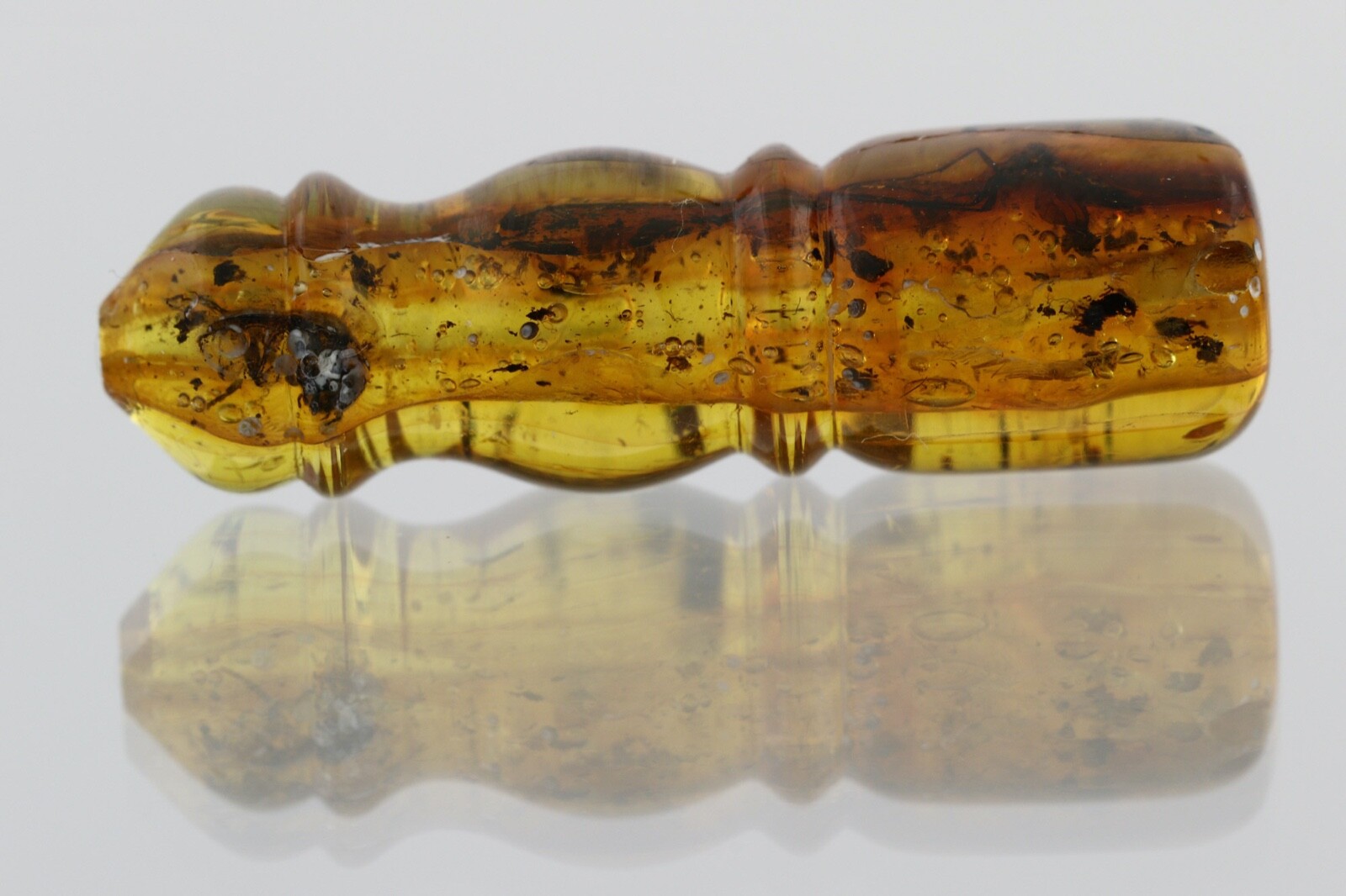 INSECT Fossil BALTIC AMBER Islamic Prayer Bead Imam Minaret TASBIH 2.3g 210224-8