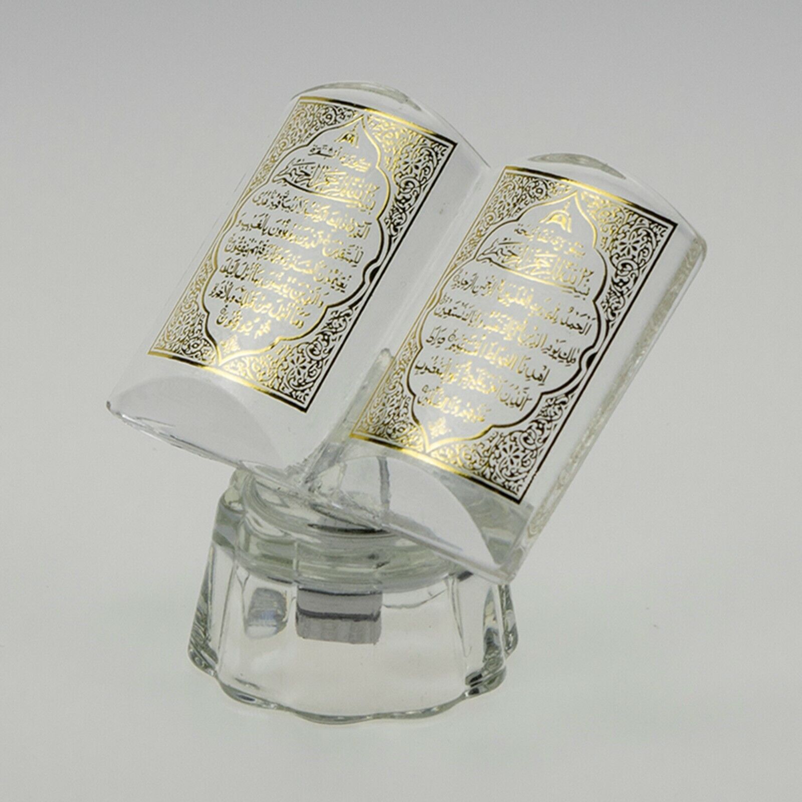 Islamic Holy Quraan Crystal glassware Gift Glass souvenir Housewares Home Accent
