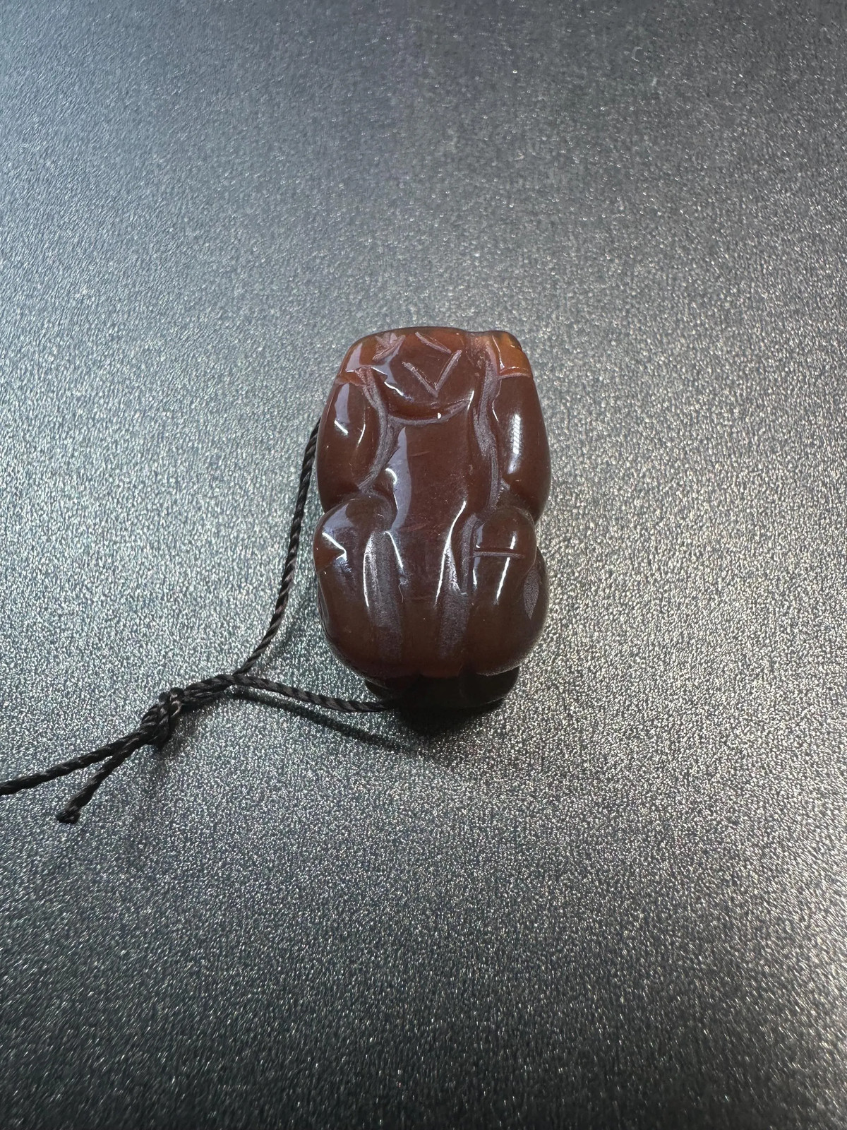 Hand Carved Red Agate Pixiu Pendant – Mini Feng Shui Wealth Guardian Amulet, Ch