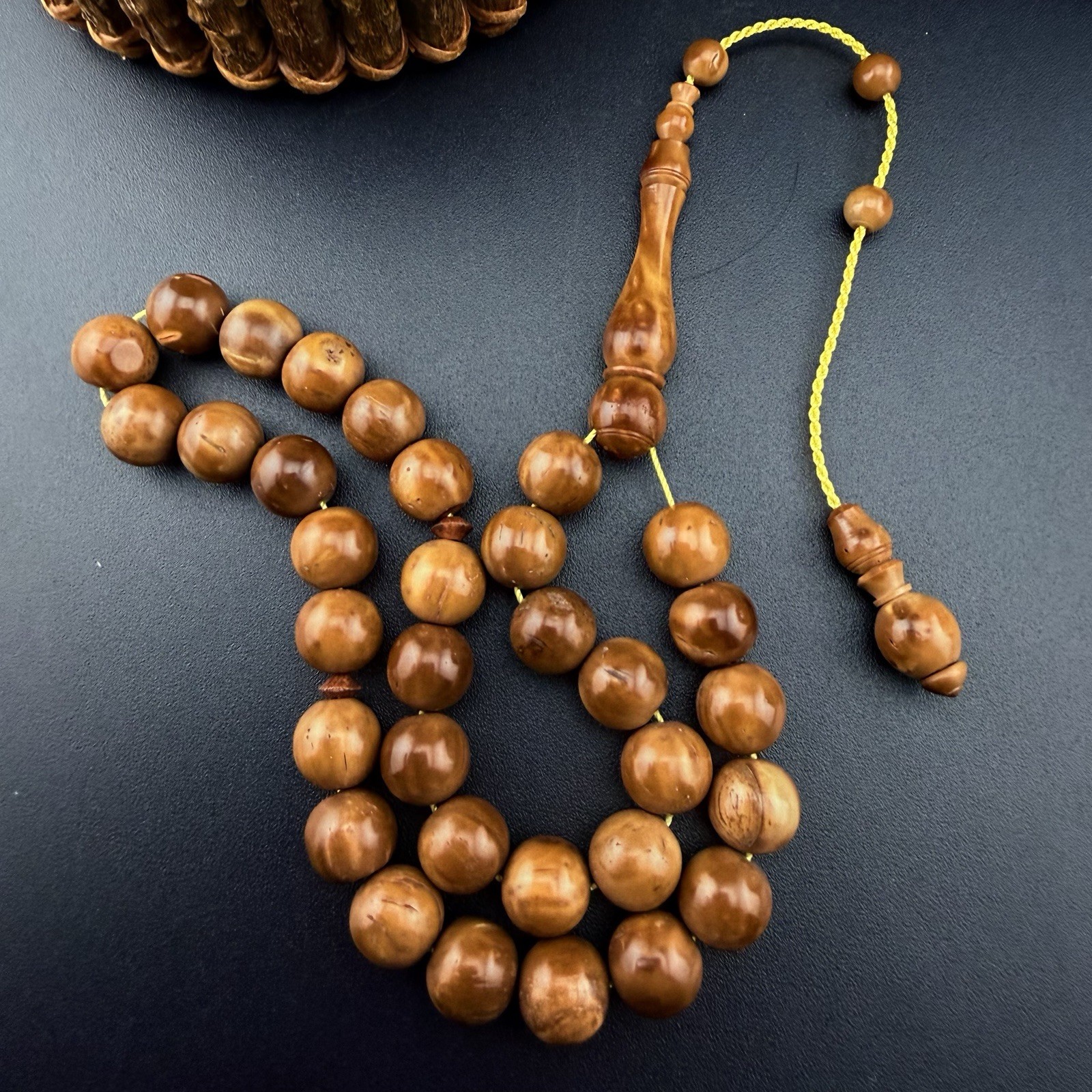 Antique Kuka 33-bead Islamic Prayer Rosary مسباح مسبحة سبحة كوك قديم N896