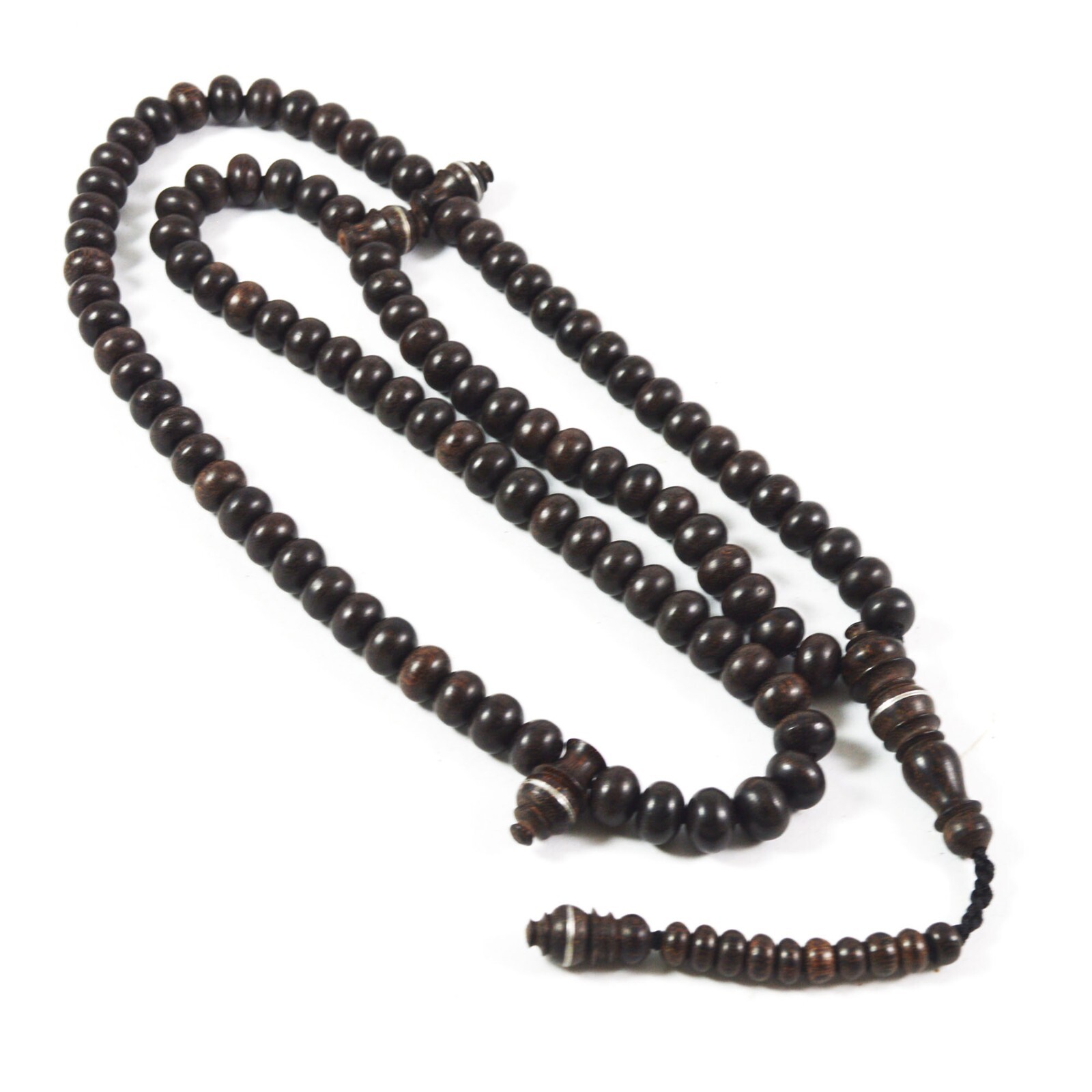 Islamic Necklace Prayer beads Tasbeh Sibha Old Tamarind Wood