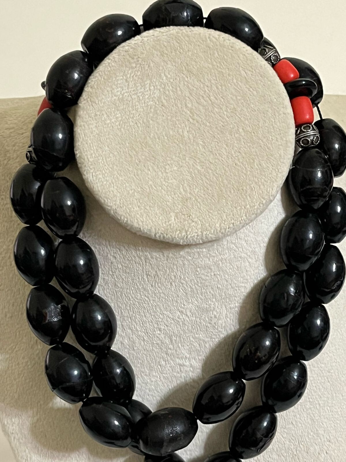 Heavy Antique Coral Rosary Silver 33 سبحة يسر حجازي انتيك فاير عالي فواصل مرجان