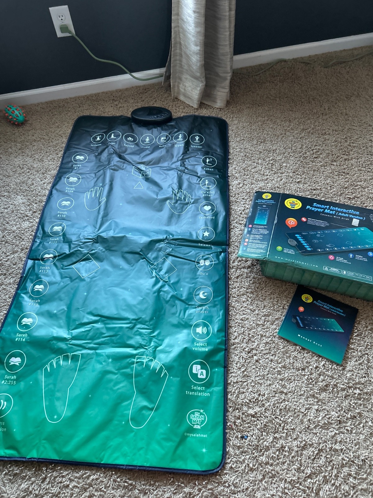 My Salah Mat Islamic Smart Interactive Prayer Mat (Adult) Just Out of Box