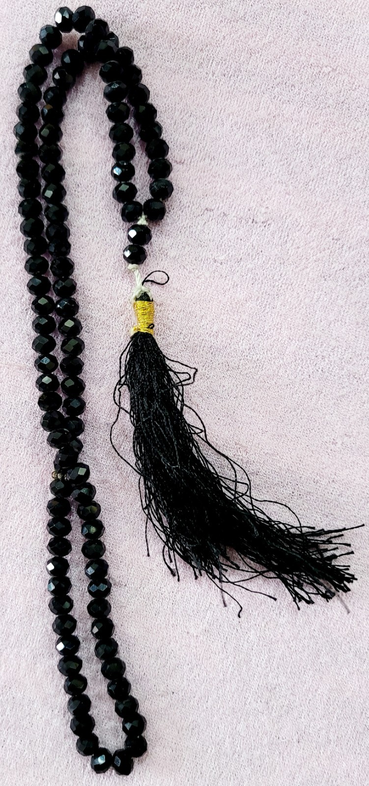 Premium Islamic Prayer Beads – 100 Beads Tasbeeh for Dhikr & Meditation – Black