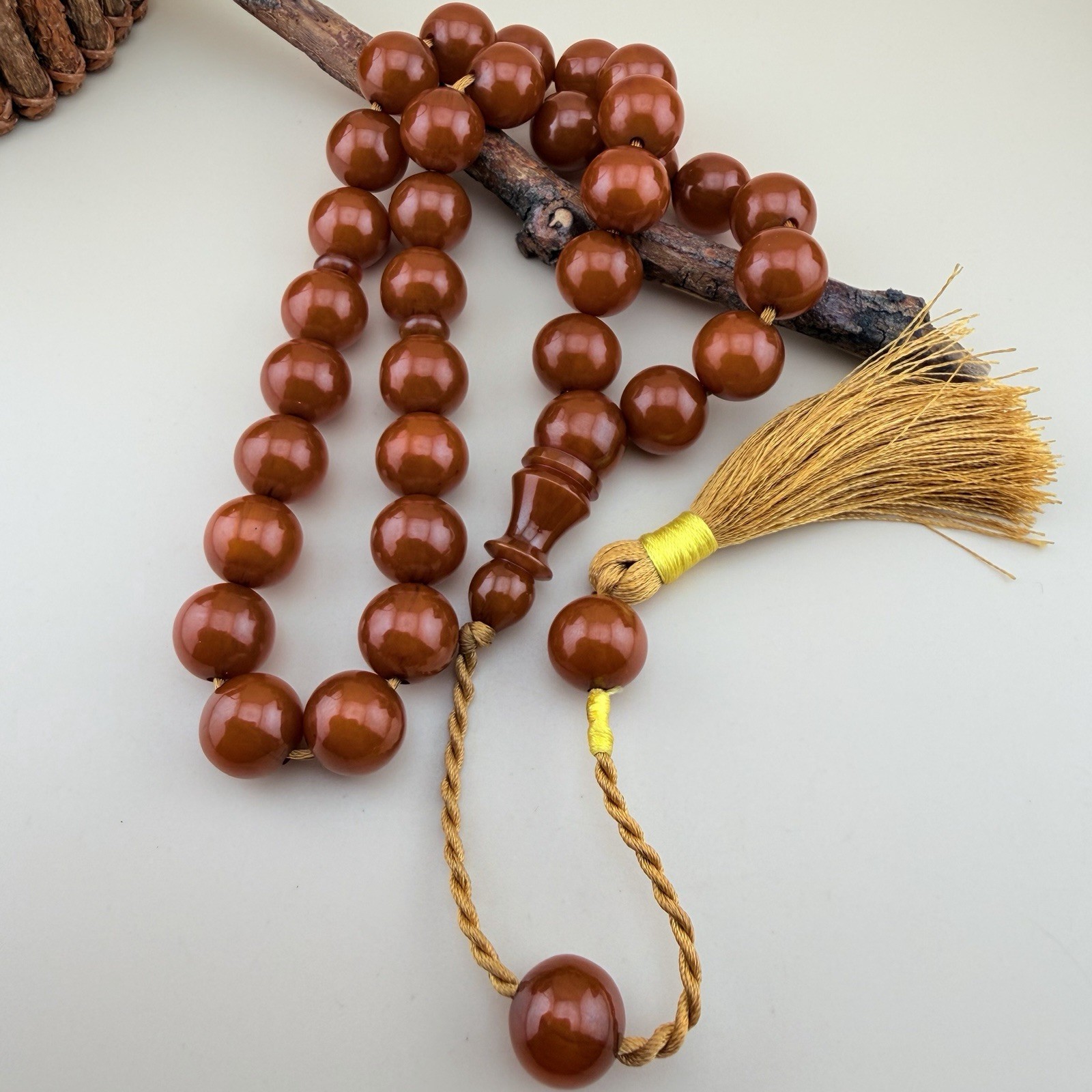 VTG Collectible Faturan Islamic 33 Bead Rosary Tasbih مسبحة مسباح فاتوران N923