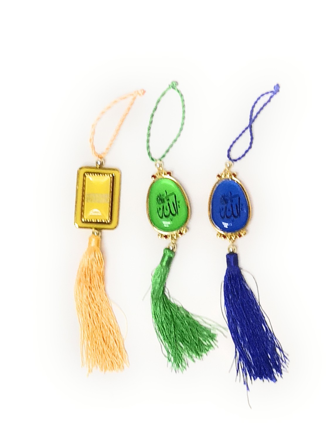4x Islami Kursi + Dua Car Mirror Hanging Decoration Plastic . Ideal Gift
