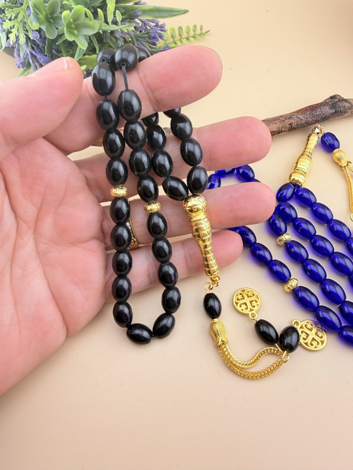 Islamic Prayer Rosary 33-bead Tasbih Set Of 2 N721 مسباح مسبحة