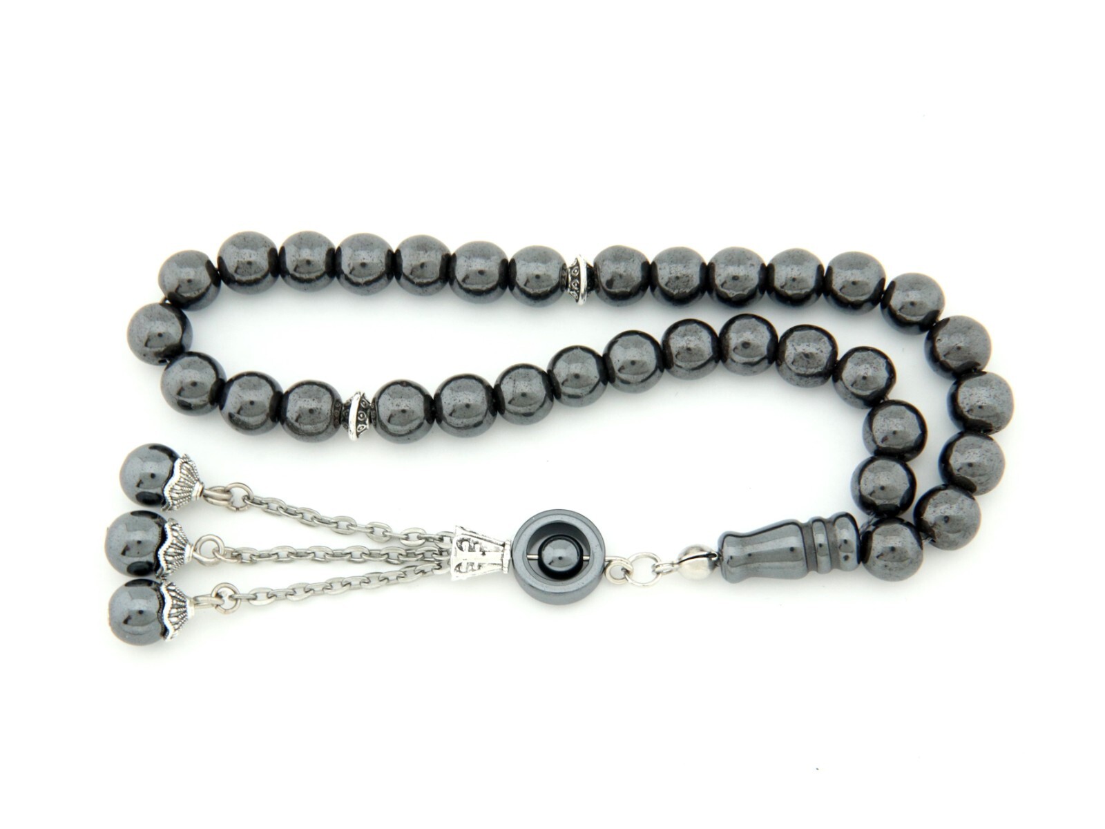 Hematite 33 beads Islamic Prayer Beads Misbaha Tesbih Turkey 103015