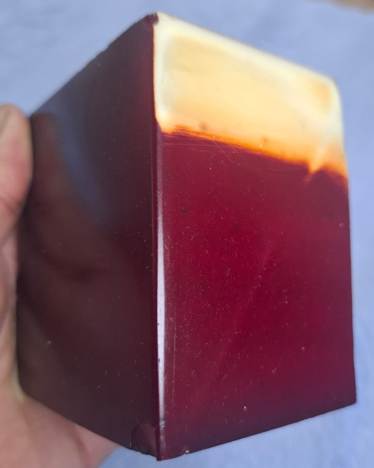 bakelite amber block 601 grams suitable for rosary making