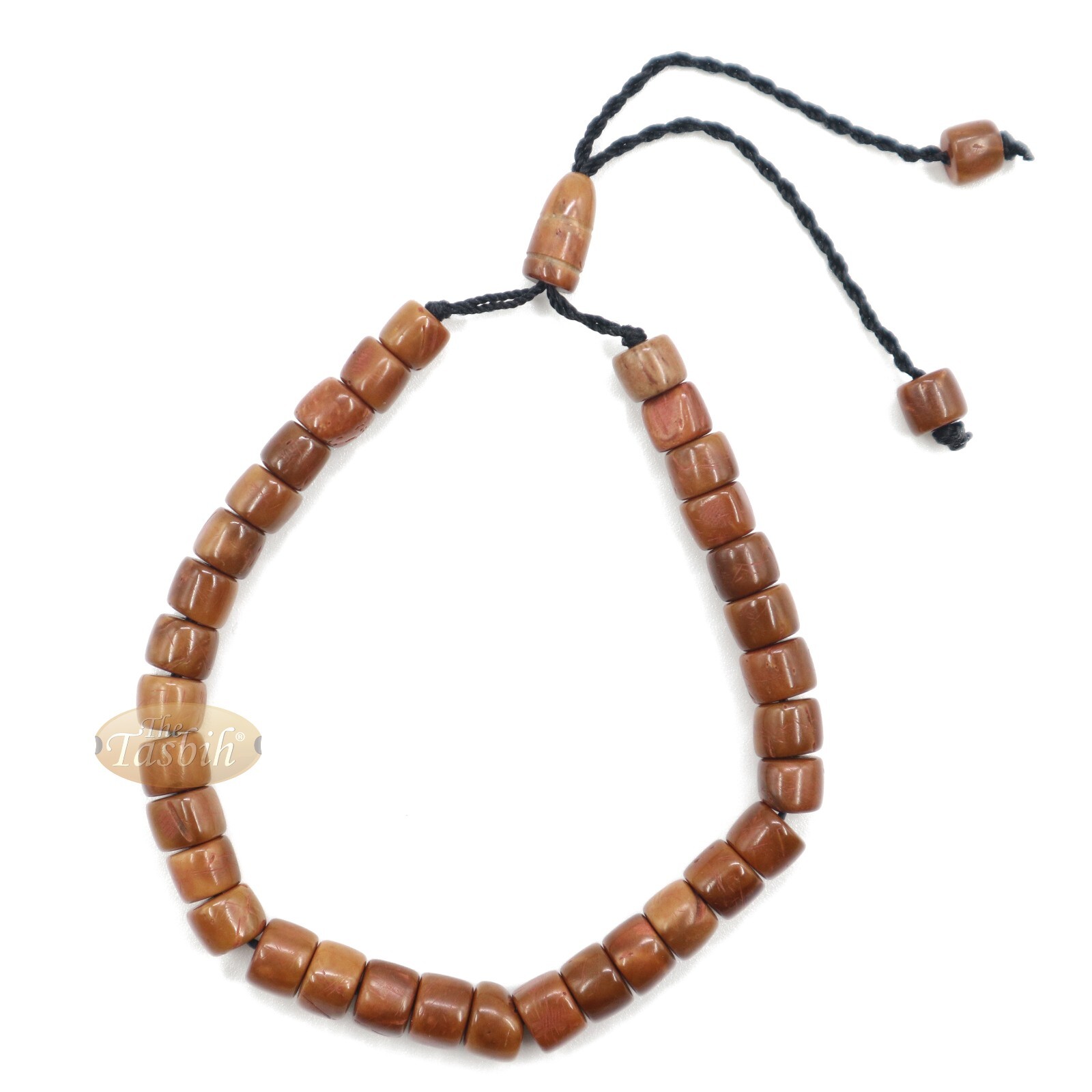 MUSLIM PRAYER BRACELET Genuine Kuka Cylinder Beads Seed 33-bead Tasbih Rounds