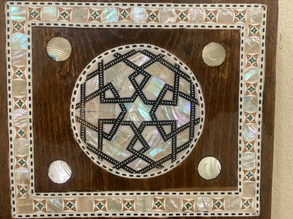 Handmade, Quran Stand, Wooden Book Stand, Islamic Home Decor, Inlaid Shell 16″