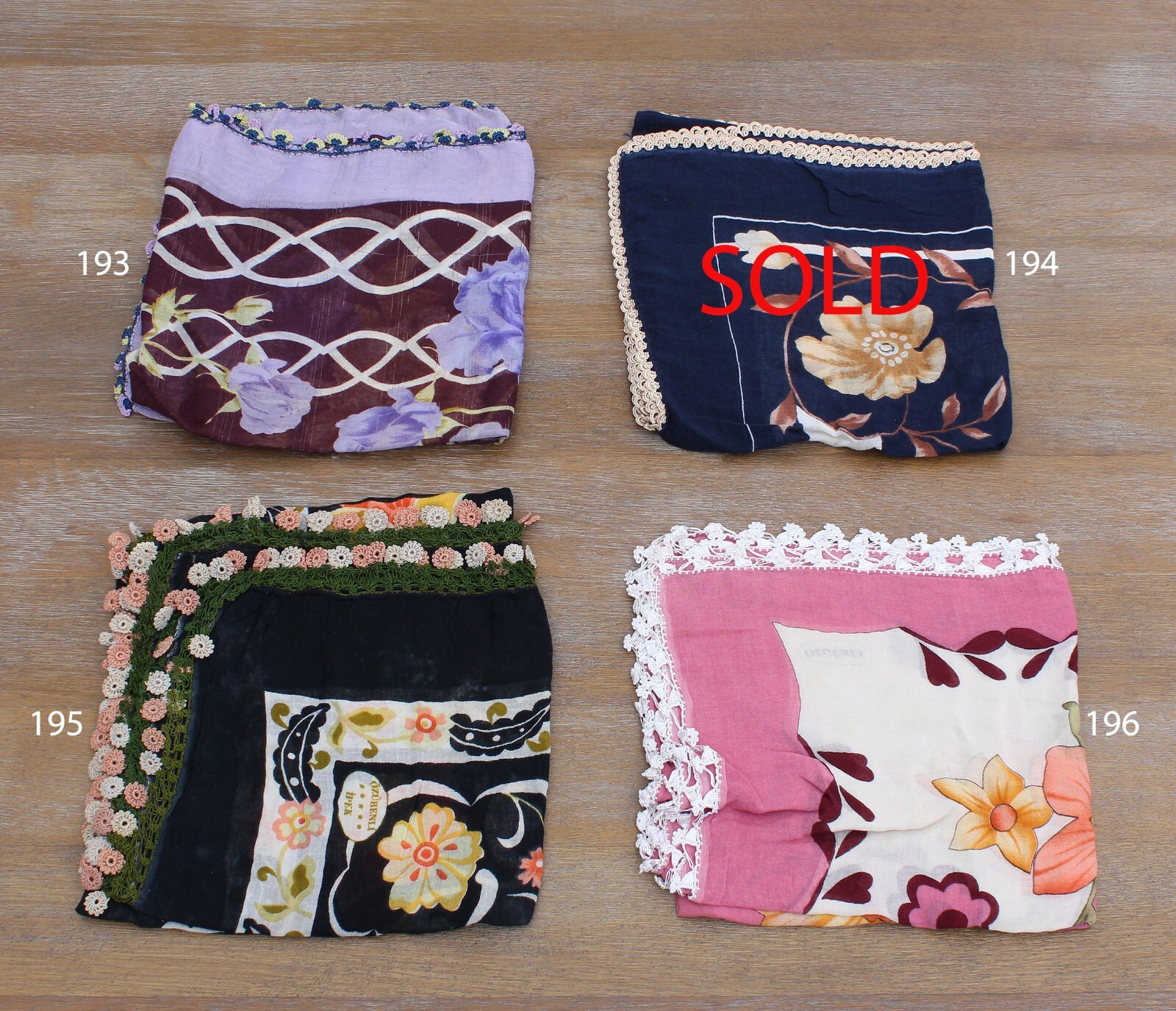 MINIMUM 4 pcs, Yazma, Turkish, VINTAGE, FREE Shipment With FedEx 12634-157-196