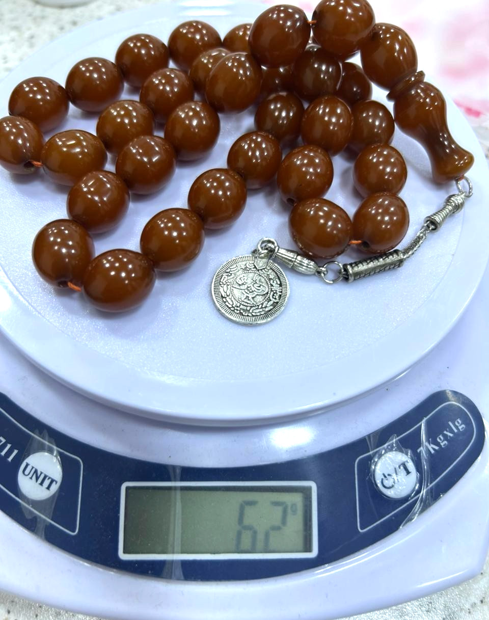 ISLAMIC PRAYER BEADS | MUSKY FATURAN | 33 PIECES | HANDCRAFTED