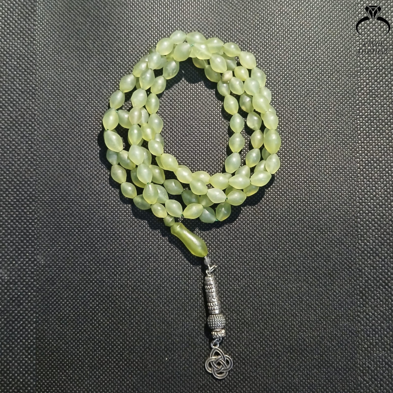 Rare Light Green Shah Maqsood Tasbih 99 Beads, Premium Islamic Rosary Misbaha