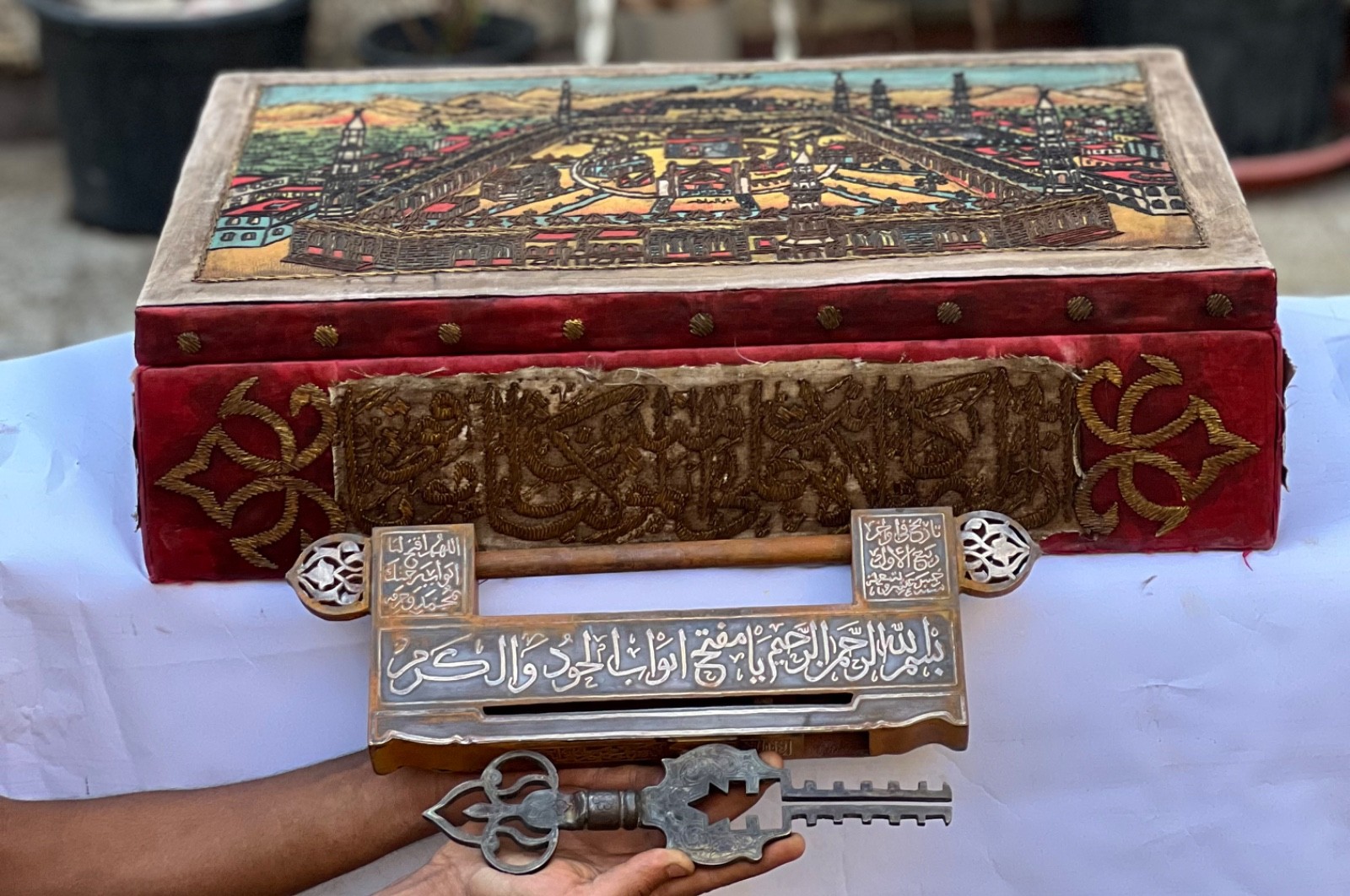 Rare Ottoman Lock & Key Inspired by Al Rawdah Al Sharifah Madinah