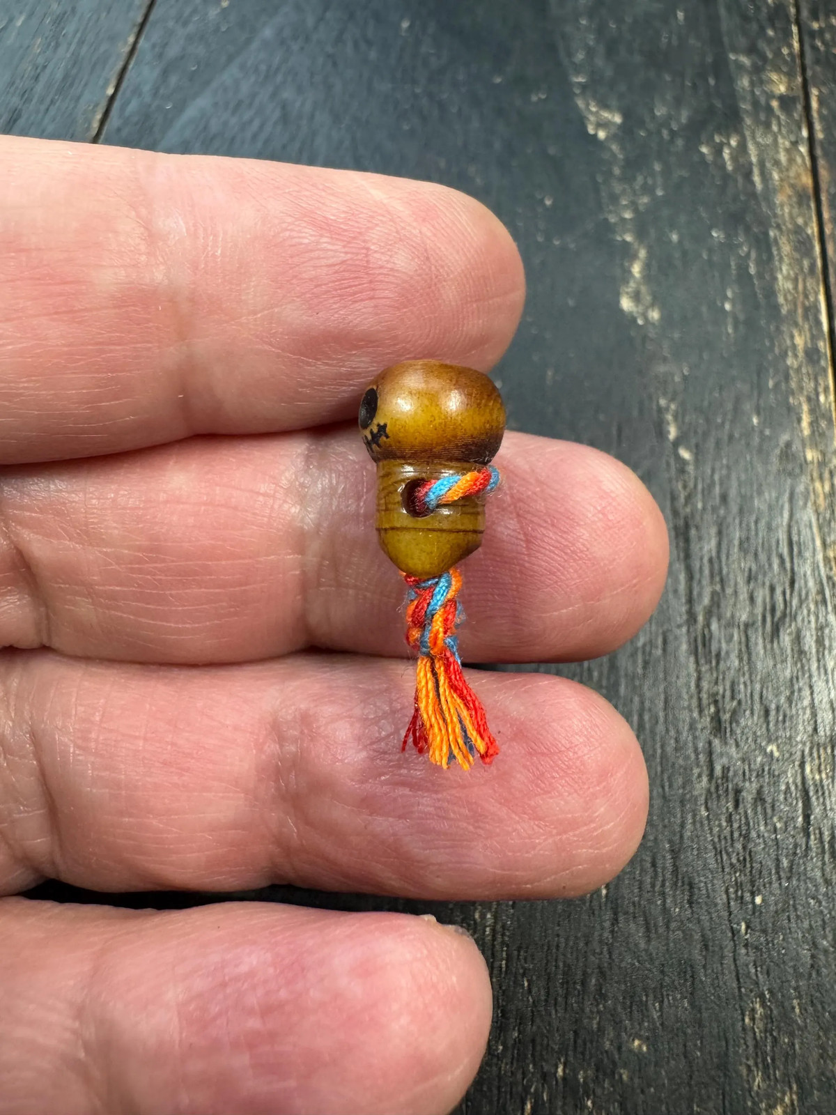 Hand Carved Yak Bone Skull Guru Bead | Tibetan Chitipati Style Mala Bead | Kapa
