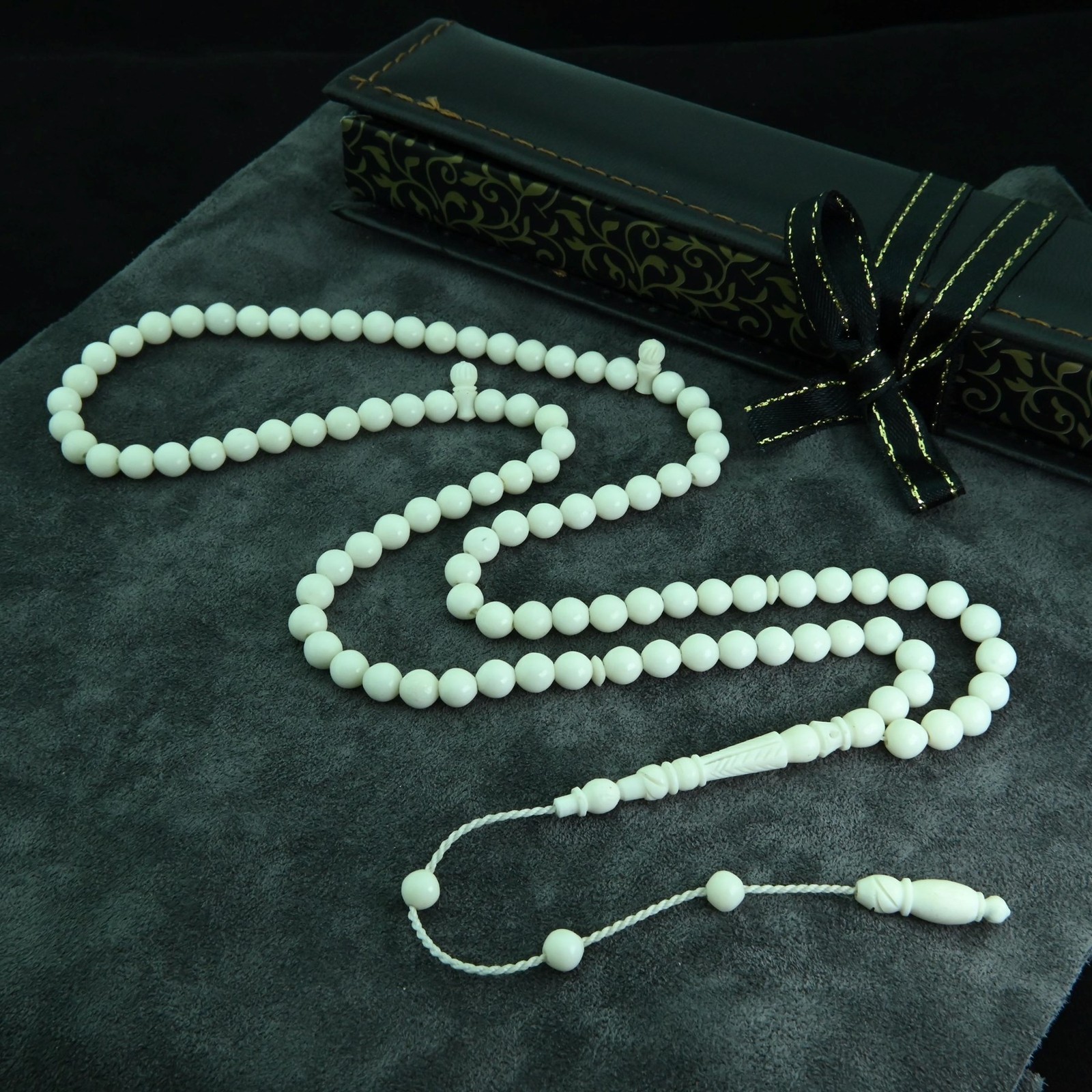 Carving imam Camel b. 99 beads Islamic Prayer Beads Misbaha from Turkey 302158