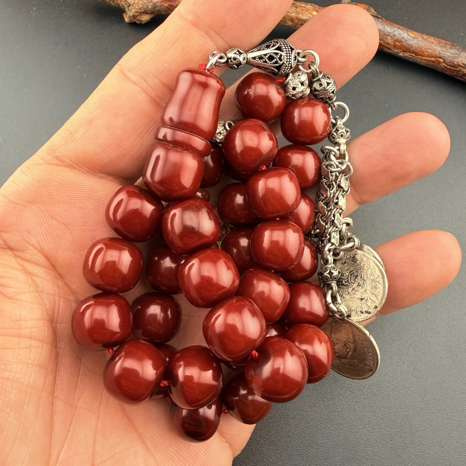 Vintage Tasbih Misbah Faturan 33-Bead Islamic Rosary VIP مسبحة مسباح فاتوران 928