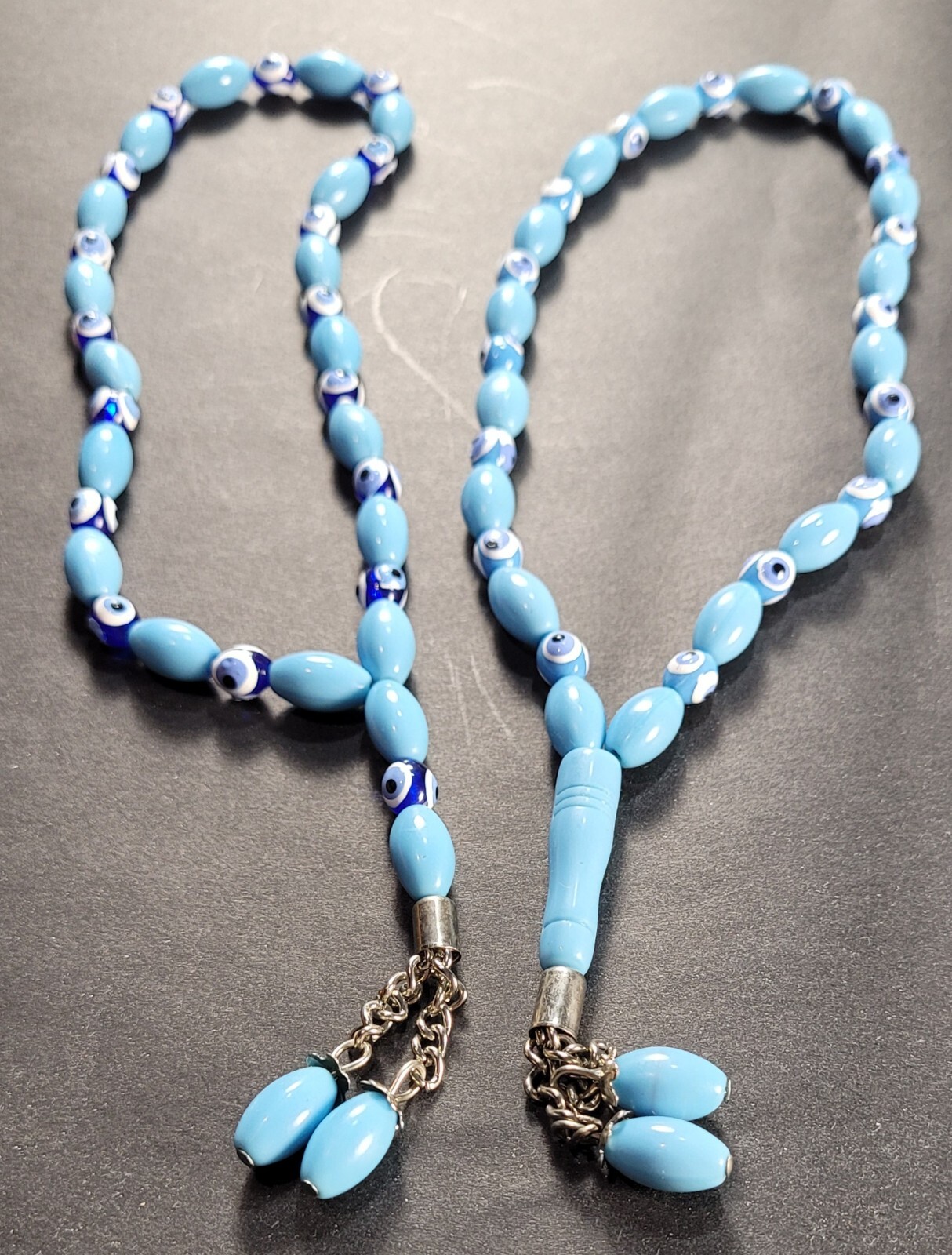 Evil Eye Prayer Beads Lot of 10 Turkish Greek Meditterrenean Evil Eye