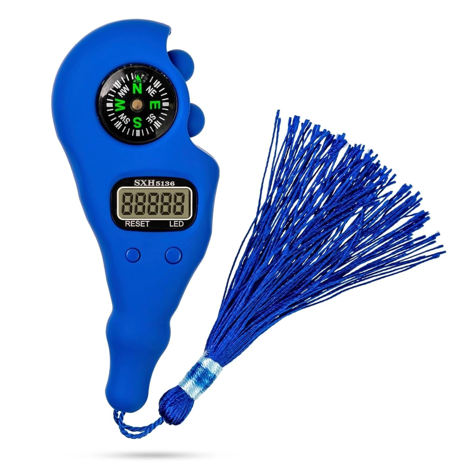 Portable Digital Finger Tasbih with Compass & Night Light Relaxation and Healing