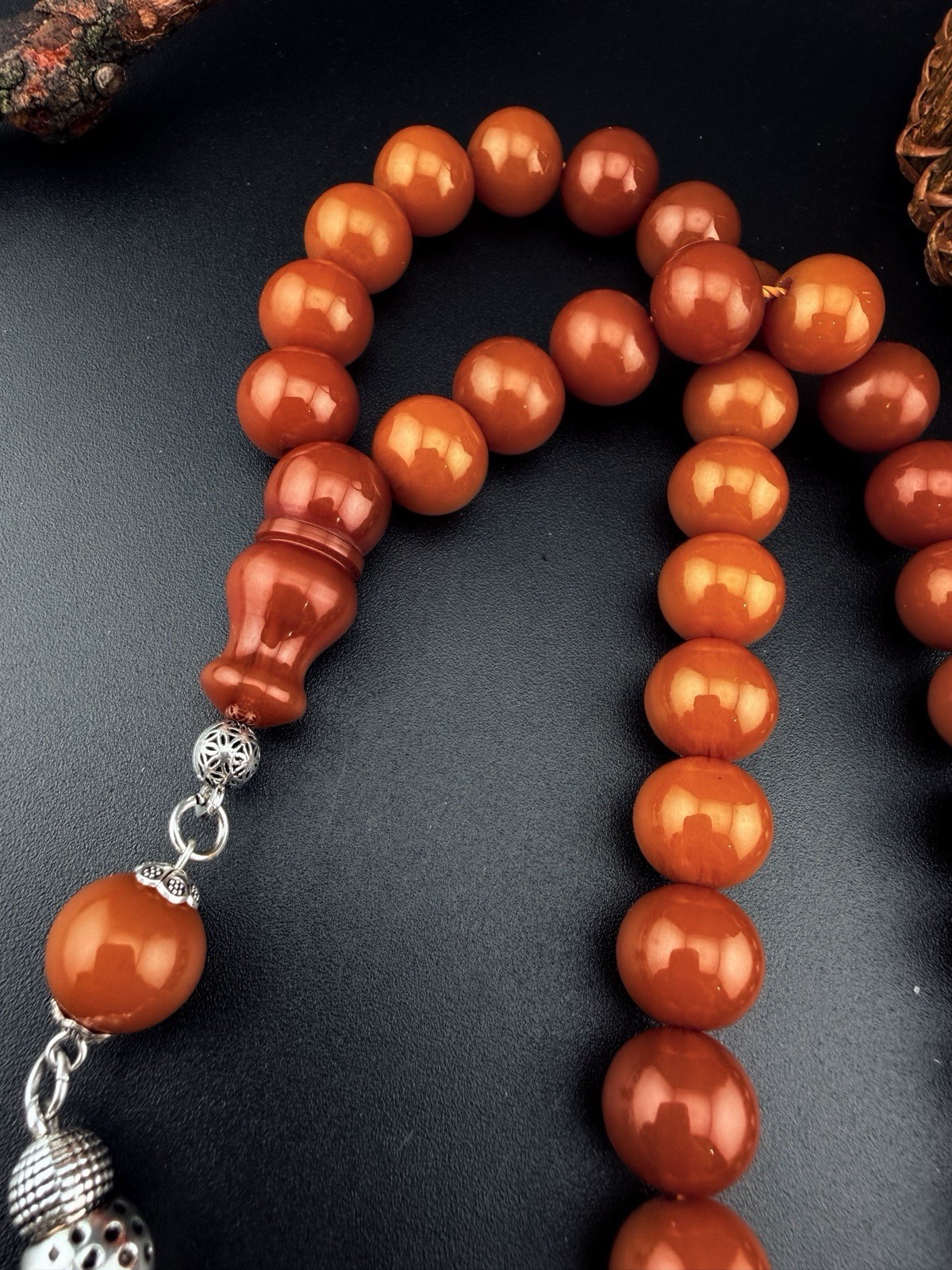 Vintage Misky 33 Worry Beads Prayer Rosary Tasbih مسبحة مسباح مسكي قديم مخزن448