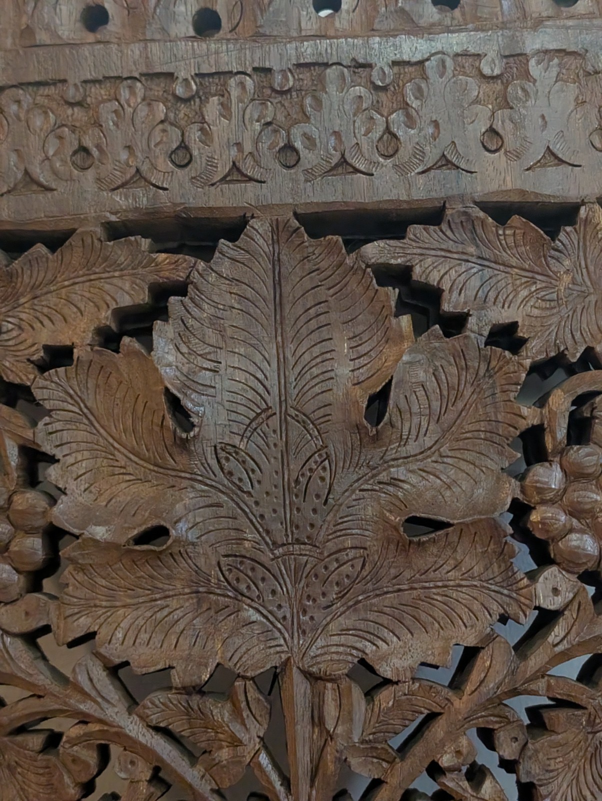 Antique Hand Carved Quran Stand – Folding Rehal Holy Book Holder