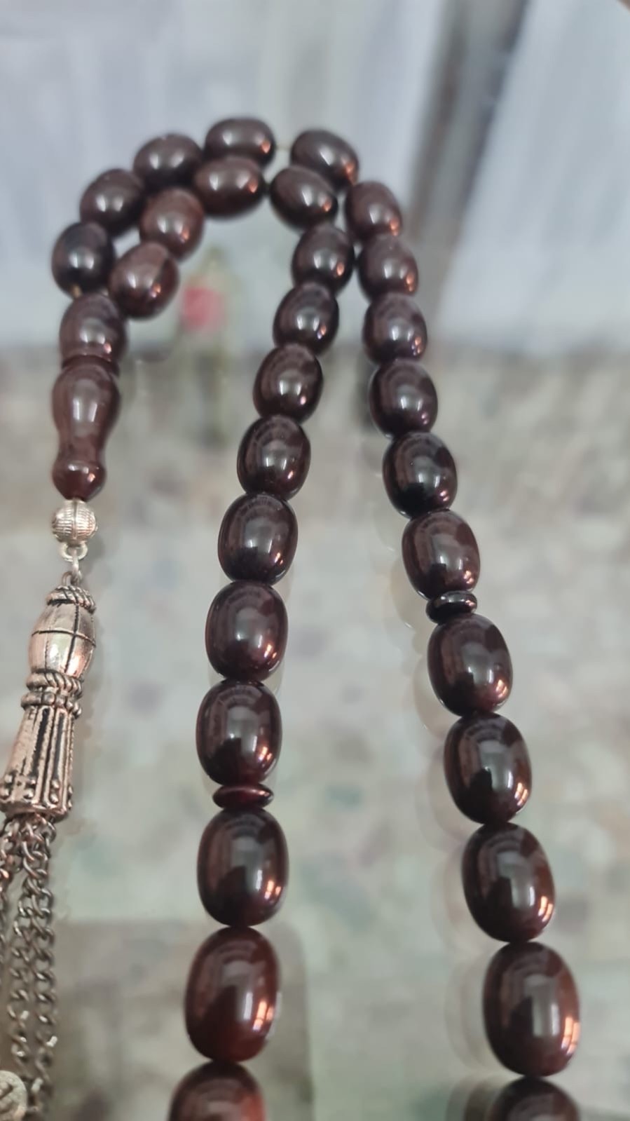 Vintage Antique Bakelit Rosary 33 Islamic Prayer Beads Misbaha Tesbih 70 g, Mn23