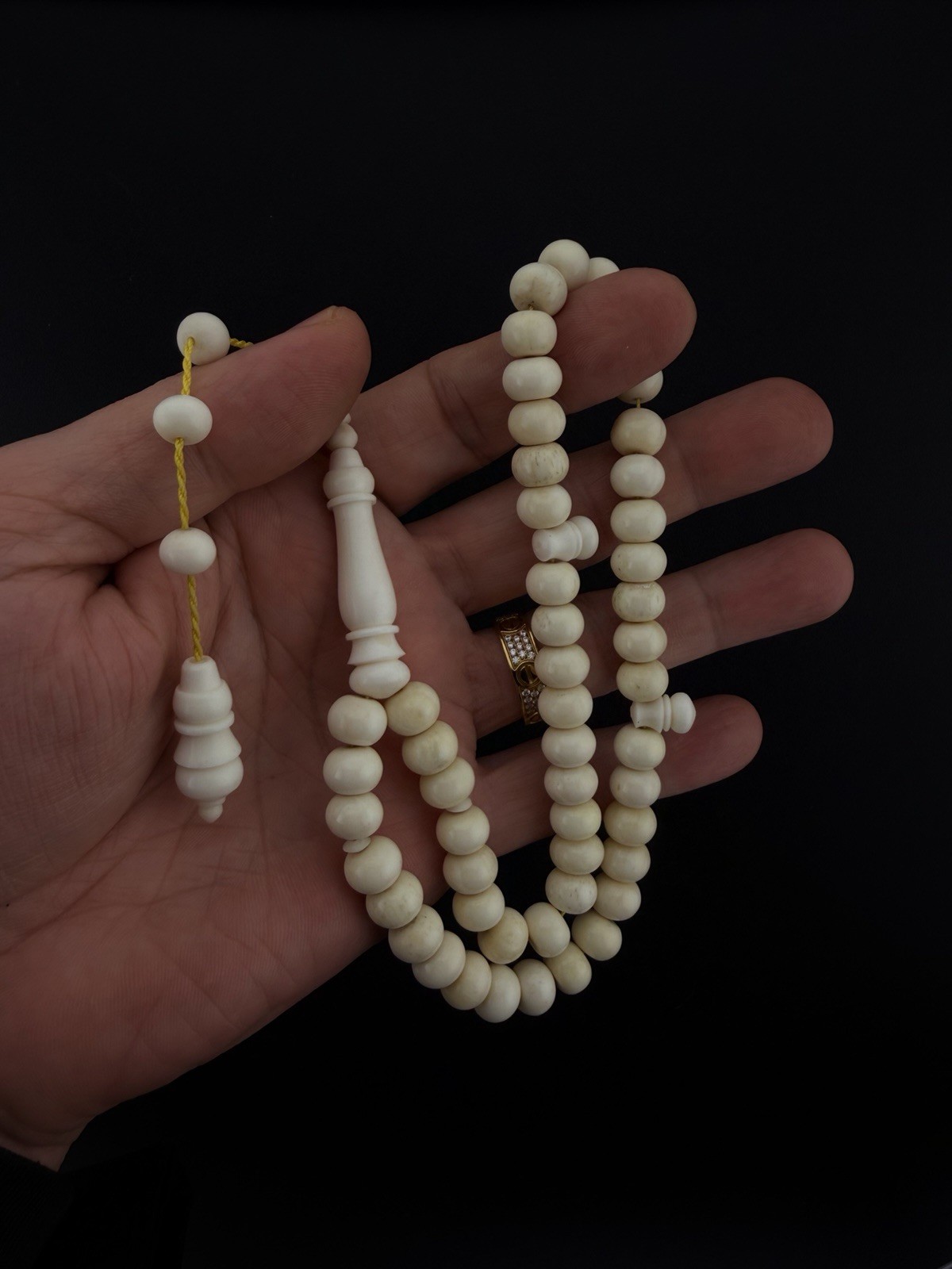 Vintage Camel Bone 51-bead Islamic Rosary Tasbih مسباح عضم جمل N811