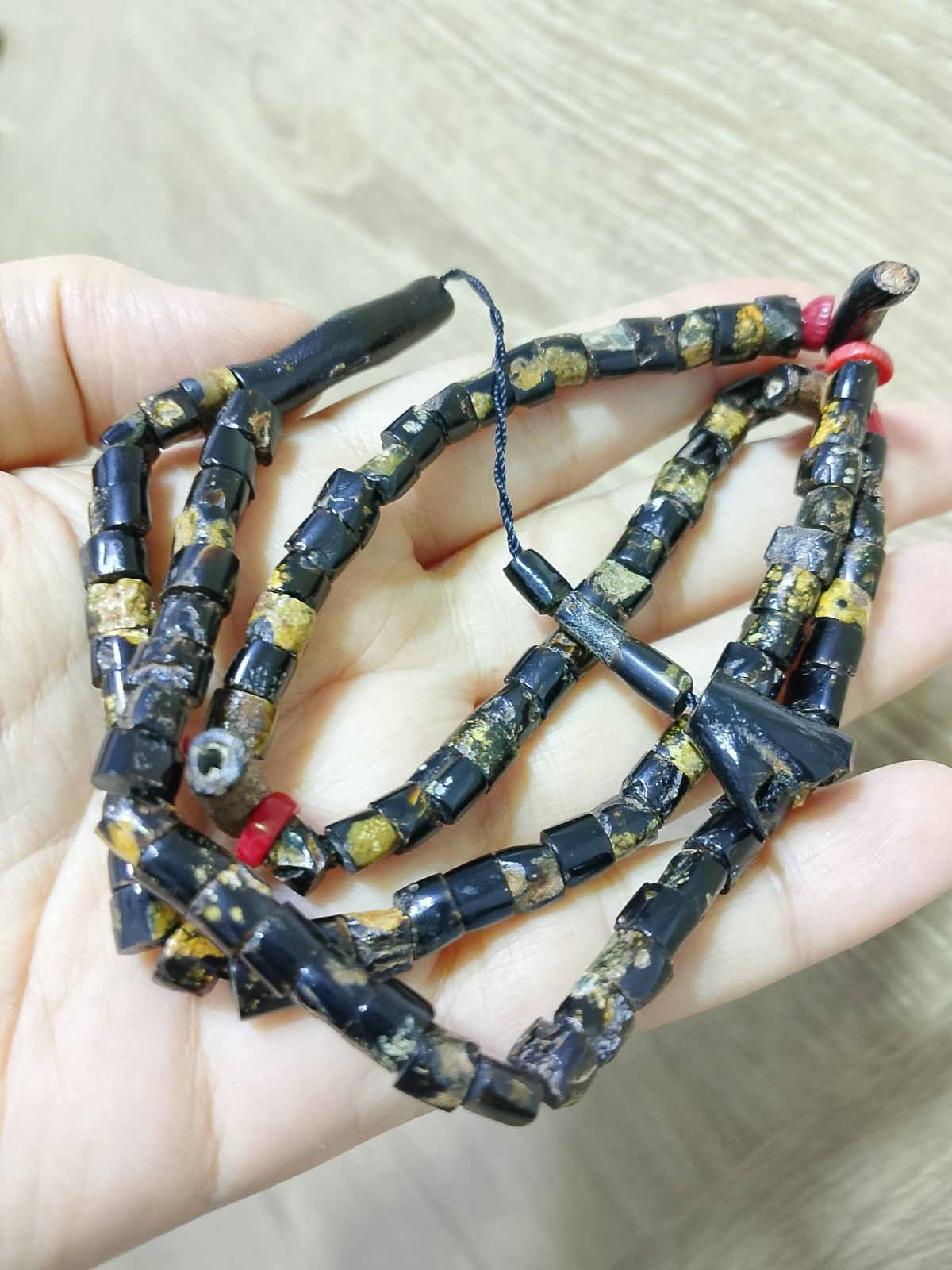 black coral Yusr Rosary original RED SEA Prayer 100 beads سبحة يسر بحر احمر