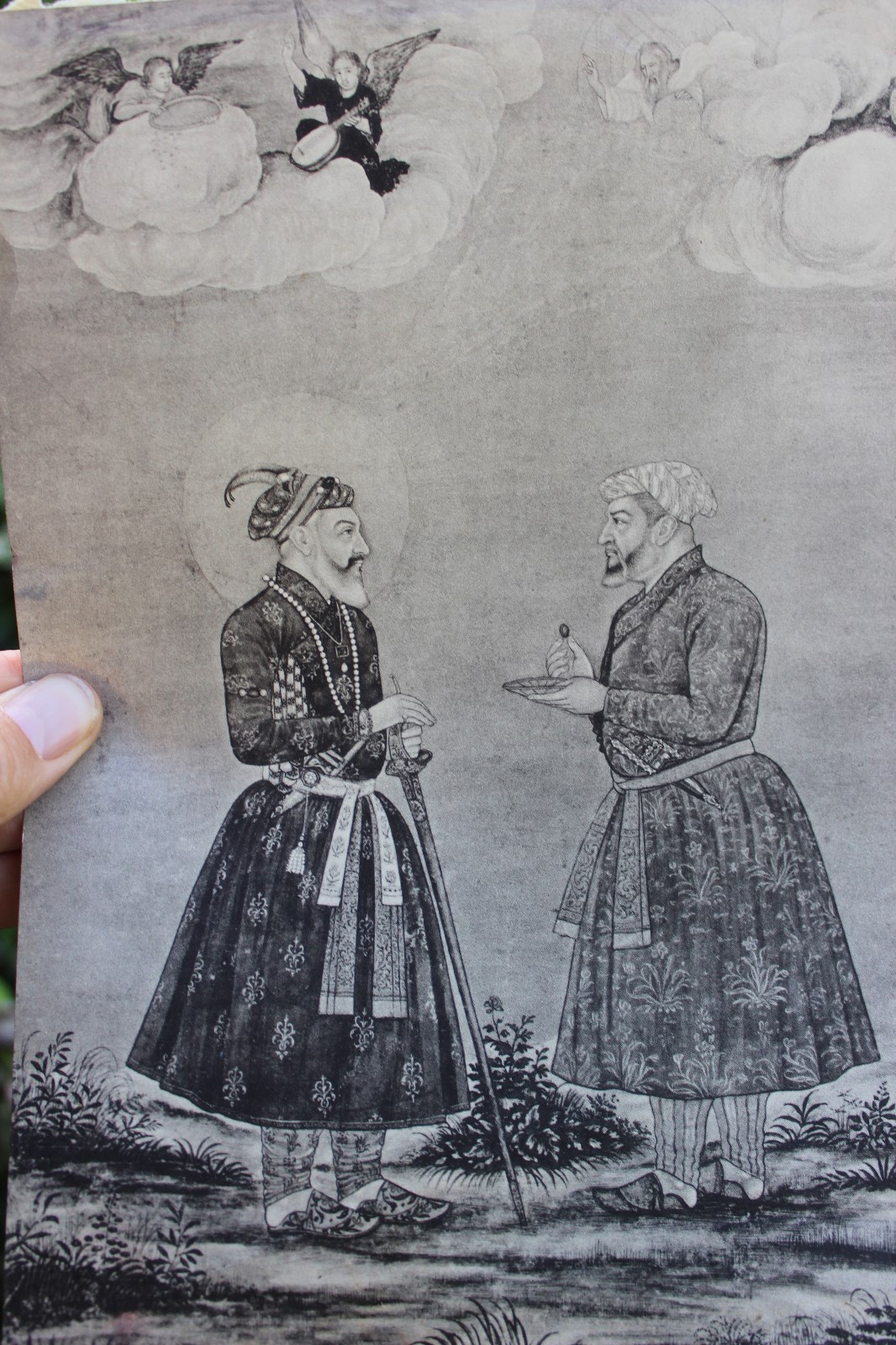 Beautiful Antique Islamic religious print, 18×26 cm, circa 1850-1920