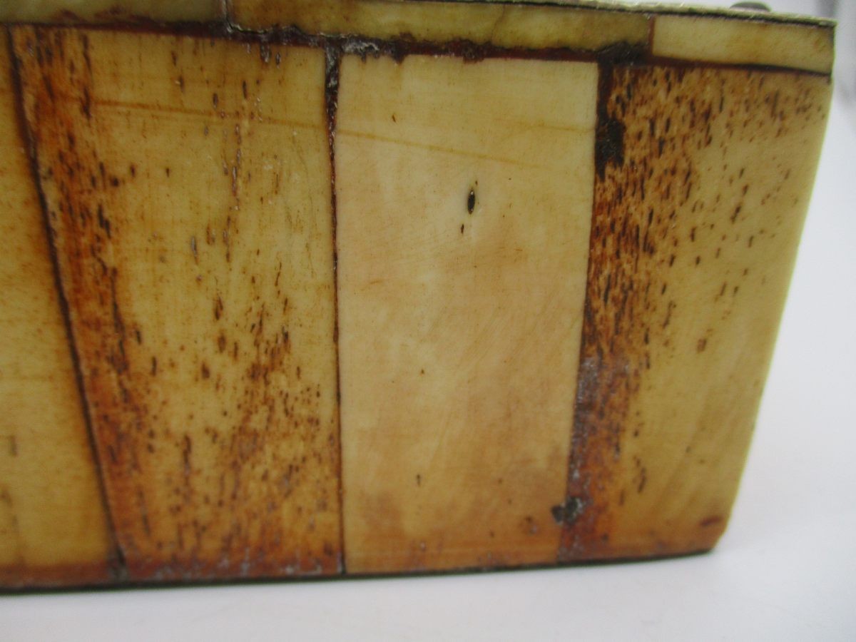 Antique 19th Century Moroccan Camel Bone Brass Berber Book Container Travel Case