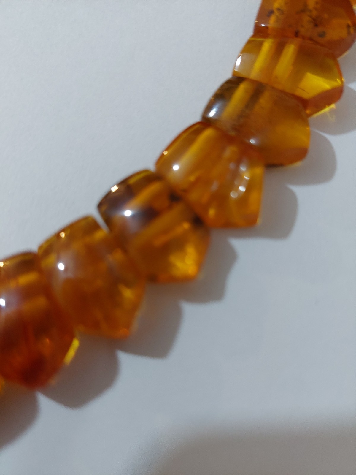 ANTIQUE BALTIC AMBER NECKLACE CITRINE GRADUATED BEADS 38 GRAMS