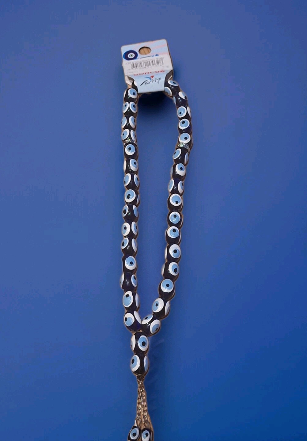 Blue Tasbih Evil Eye Prayer Bead Amulet Tesbih-Tasbih-Misbaha NWT