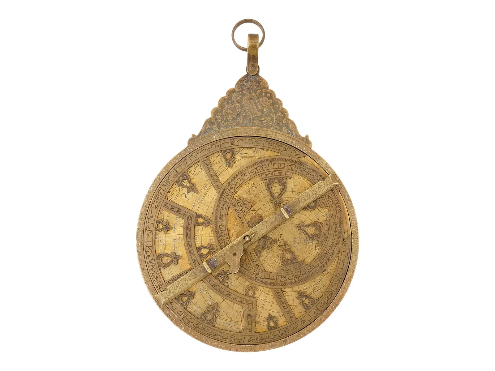 ANTIQUE ISLAMIC BRASS PLANISPHERIC ASTROLABE