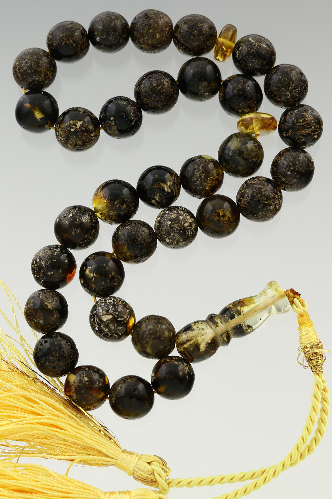 Islamic 33 Prayer Beads 10mm Genuine BALTIC AMBER TASBIH 22.5g 171213-7