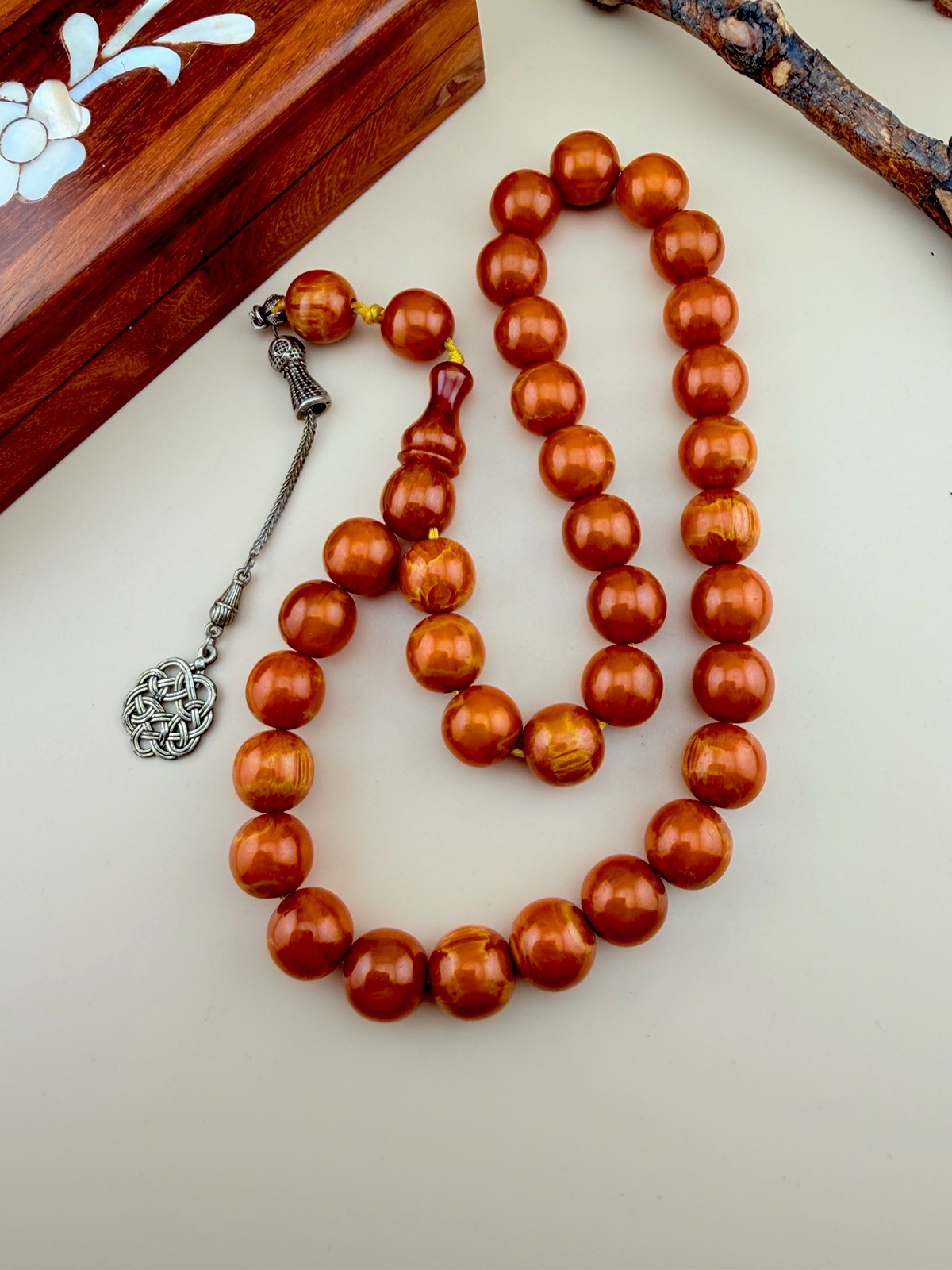 VTG Sandalus 33-bead Islamic Prayer Rosary Misbah N694 مسبحة مسباح مسكي سندلس