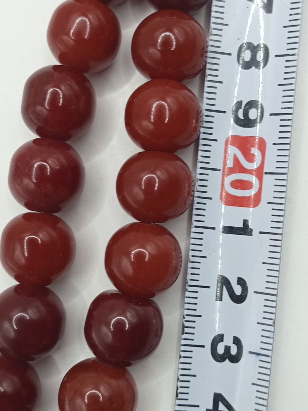 Faturan Bakelite Rare Rosary Tasbih 33 Beads 65g 13mm Red Cherry Islamic Prayer