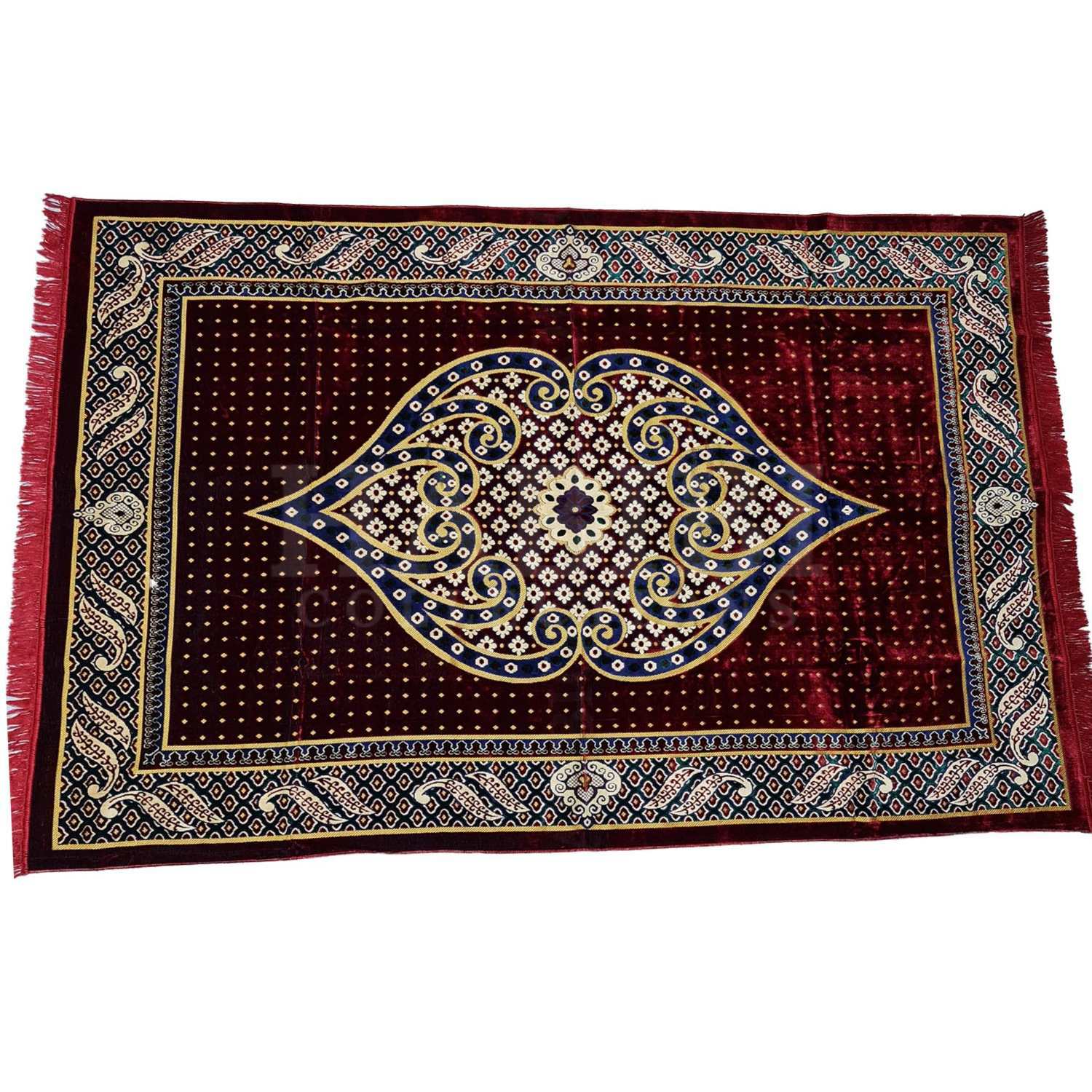 Extra Large Bordeaux Turkish Traditional Carpet Bedroom Living Rug Room