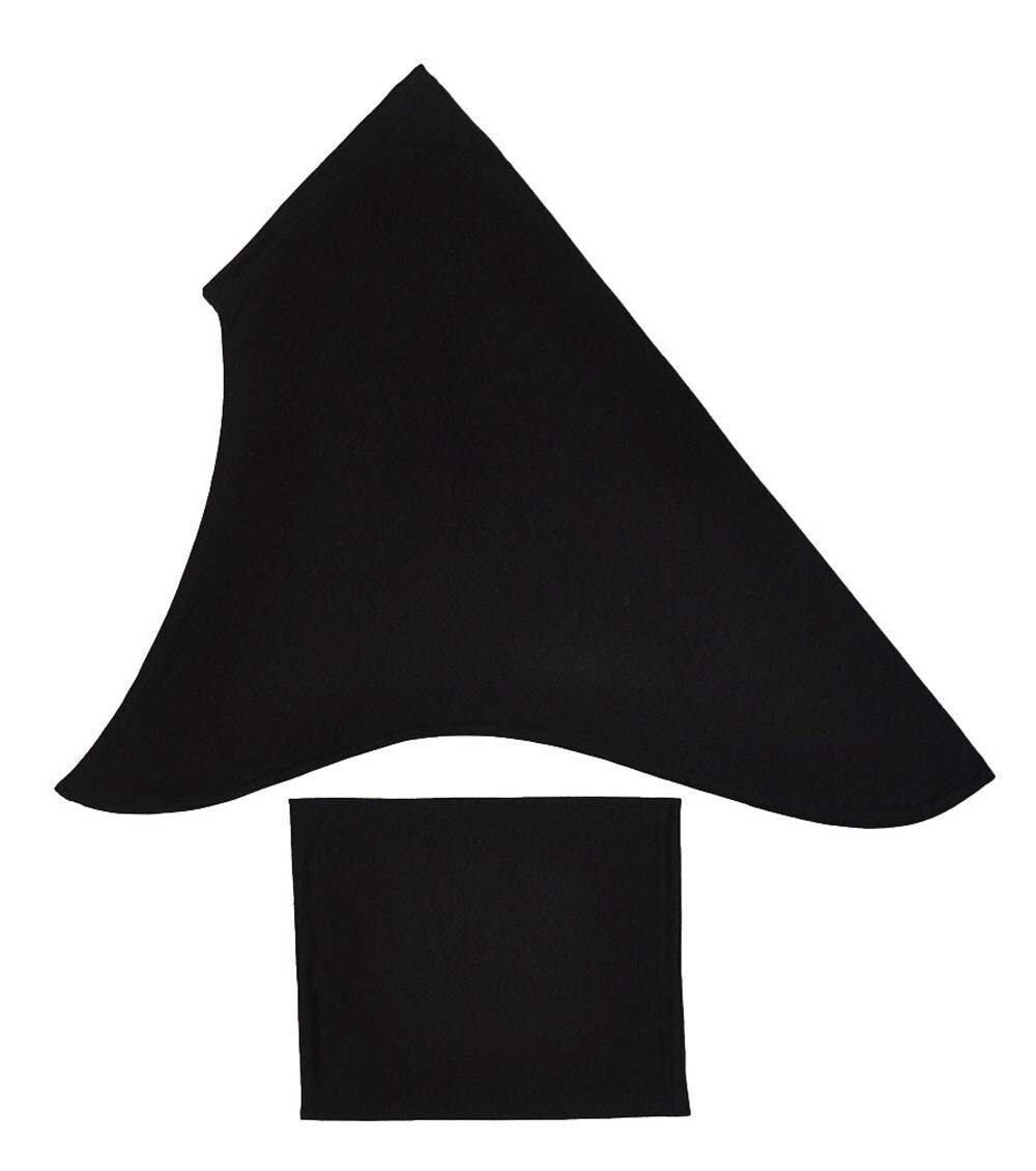 2 piece Al-Amira Hijab Medium Size Color Black (Set of 5 Hijabs)