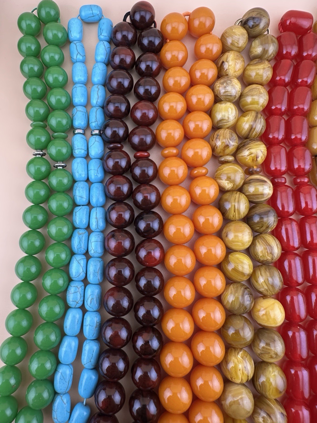LOT OF 9 Faturan,Misky,Turquoise Wholesale Price مسابح فاتوران ومسكي اسعار جملة