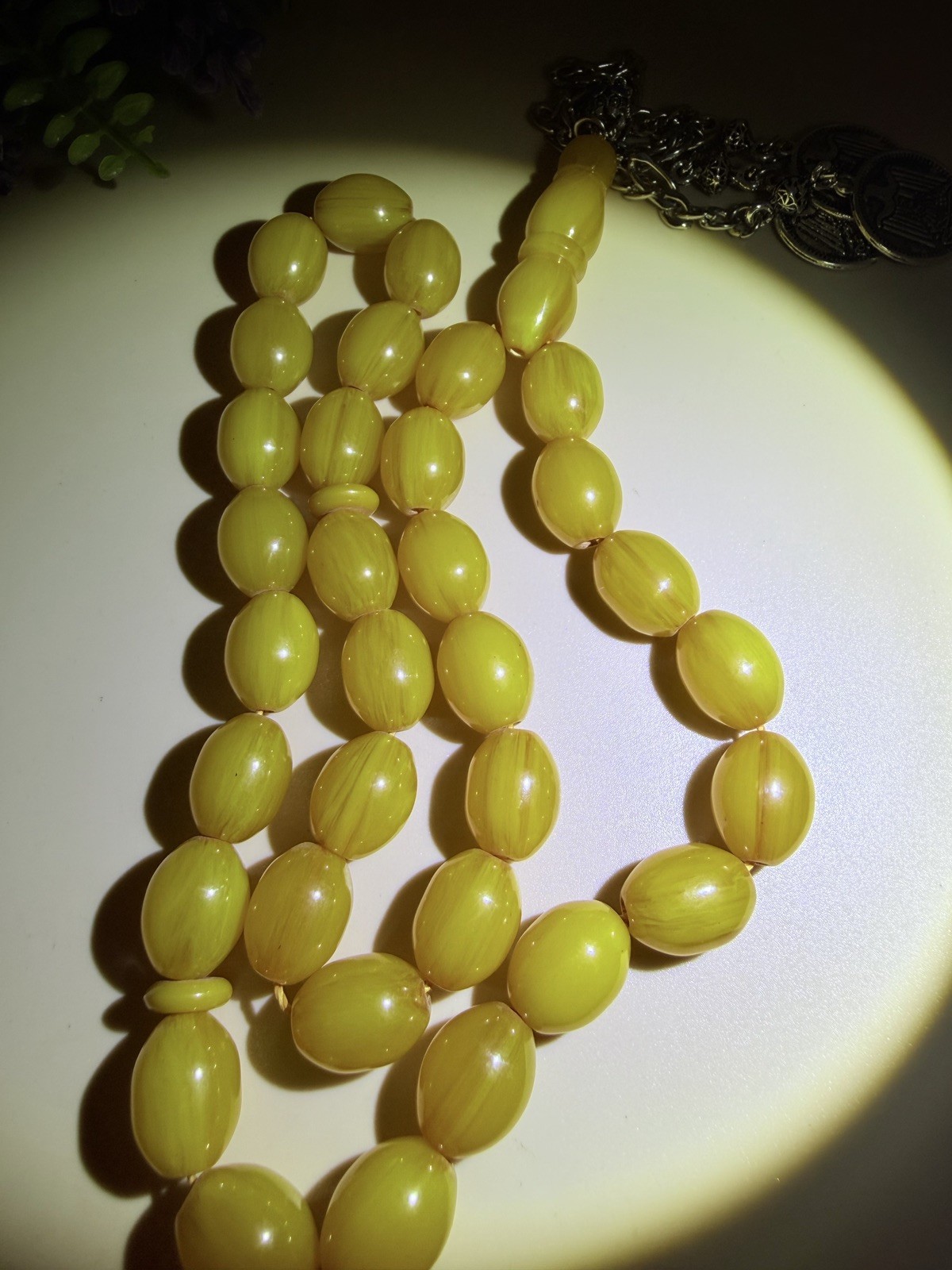 New Collectible Misky Amber Islmaic Rosary Misbaha 33 Beads سبحة مسباح مسكي N602
