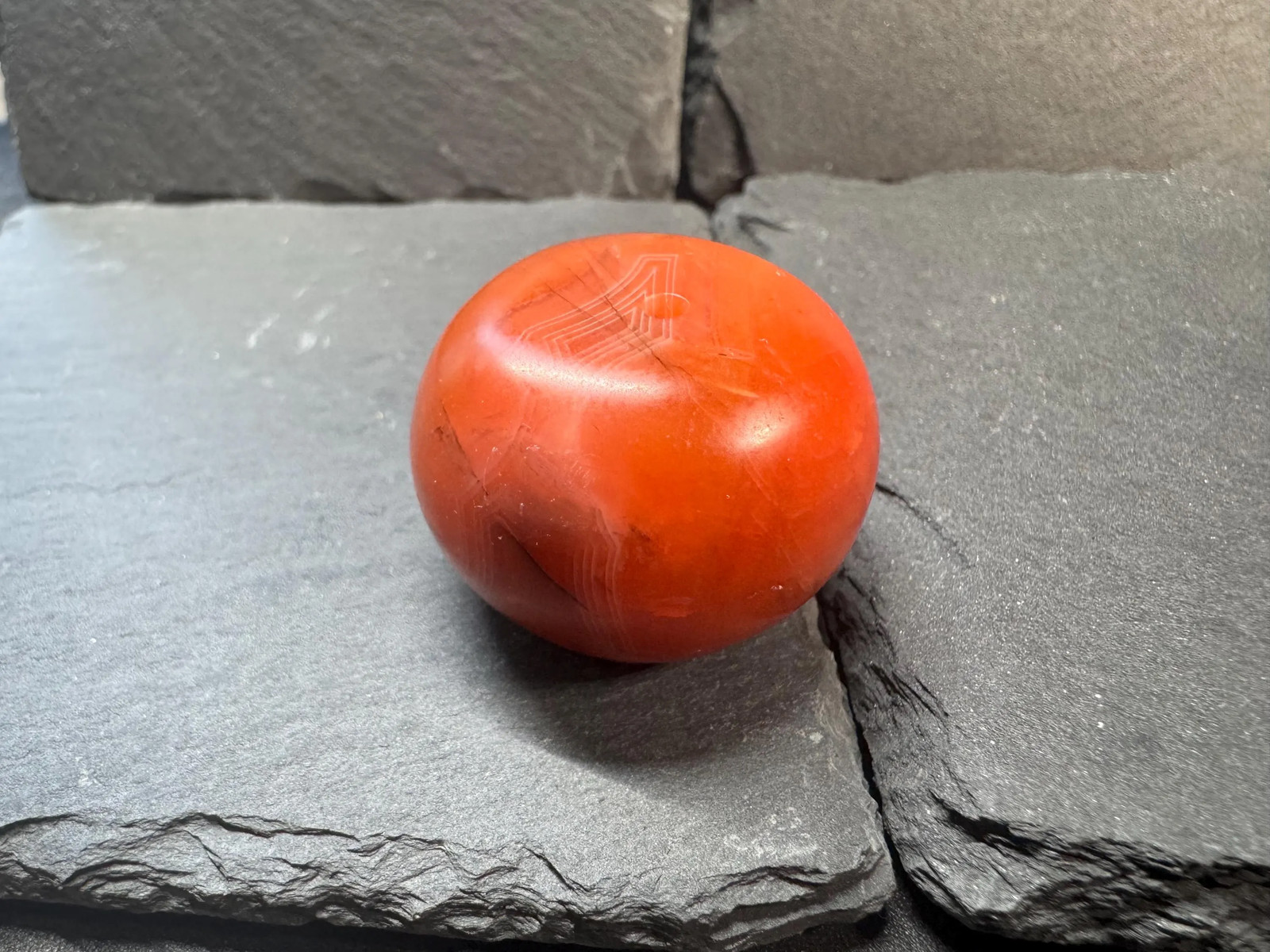 Vintage Nanhong Agate Bead Pendant | Natural Red Carnelian Barrel Bead | Tibeta