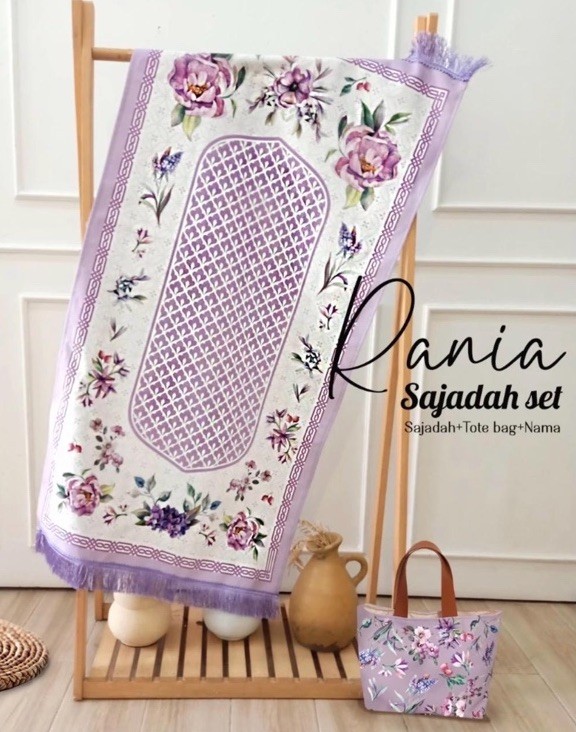 Floral anti slip prayer mat muslim~Eid Gift